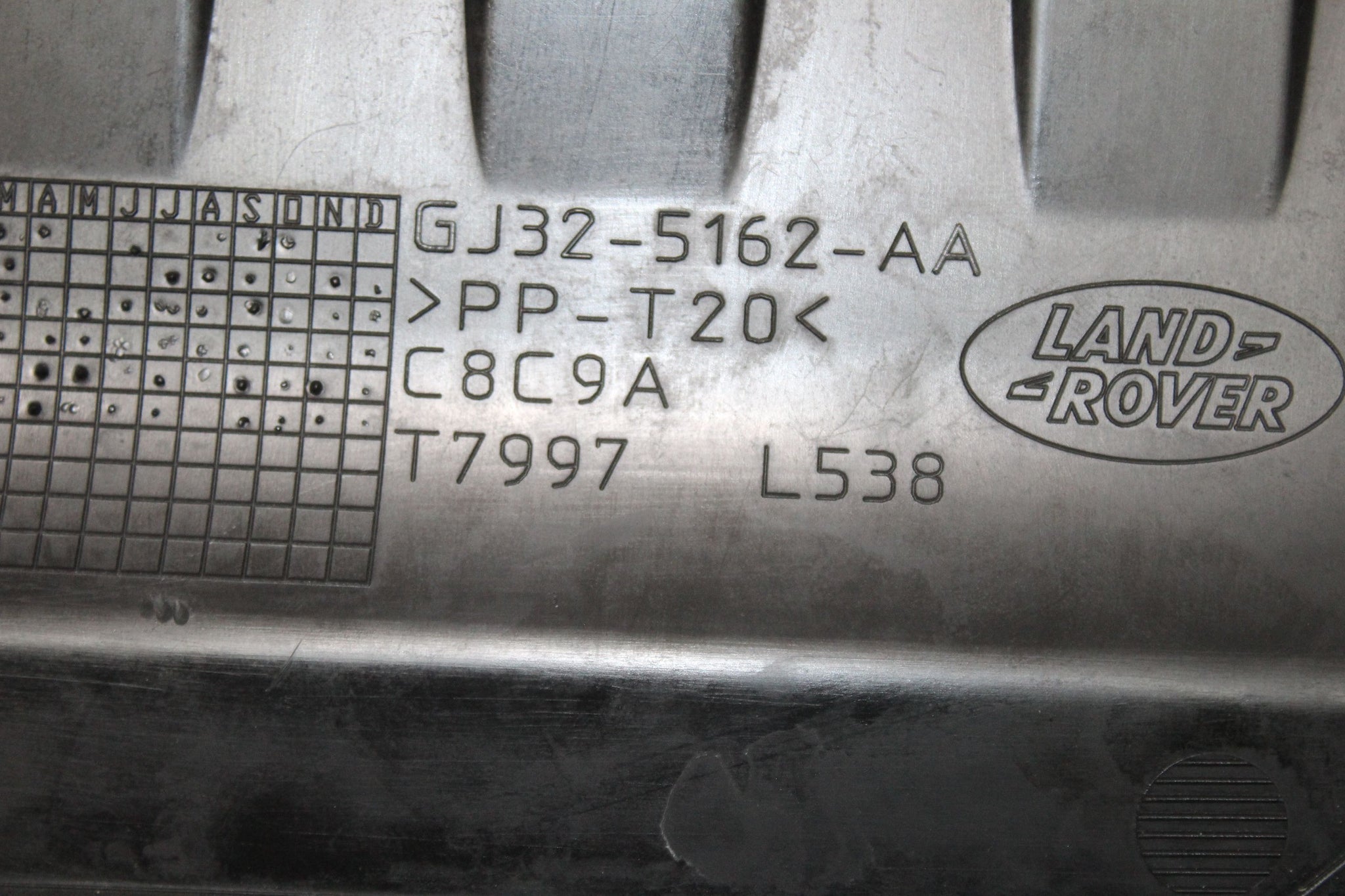 2016 RANGE ROVER EVOQUE Battery Tray Cover GJ32-5162-AA
