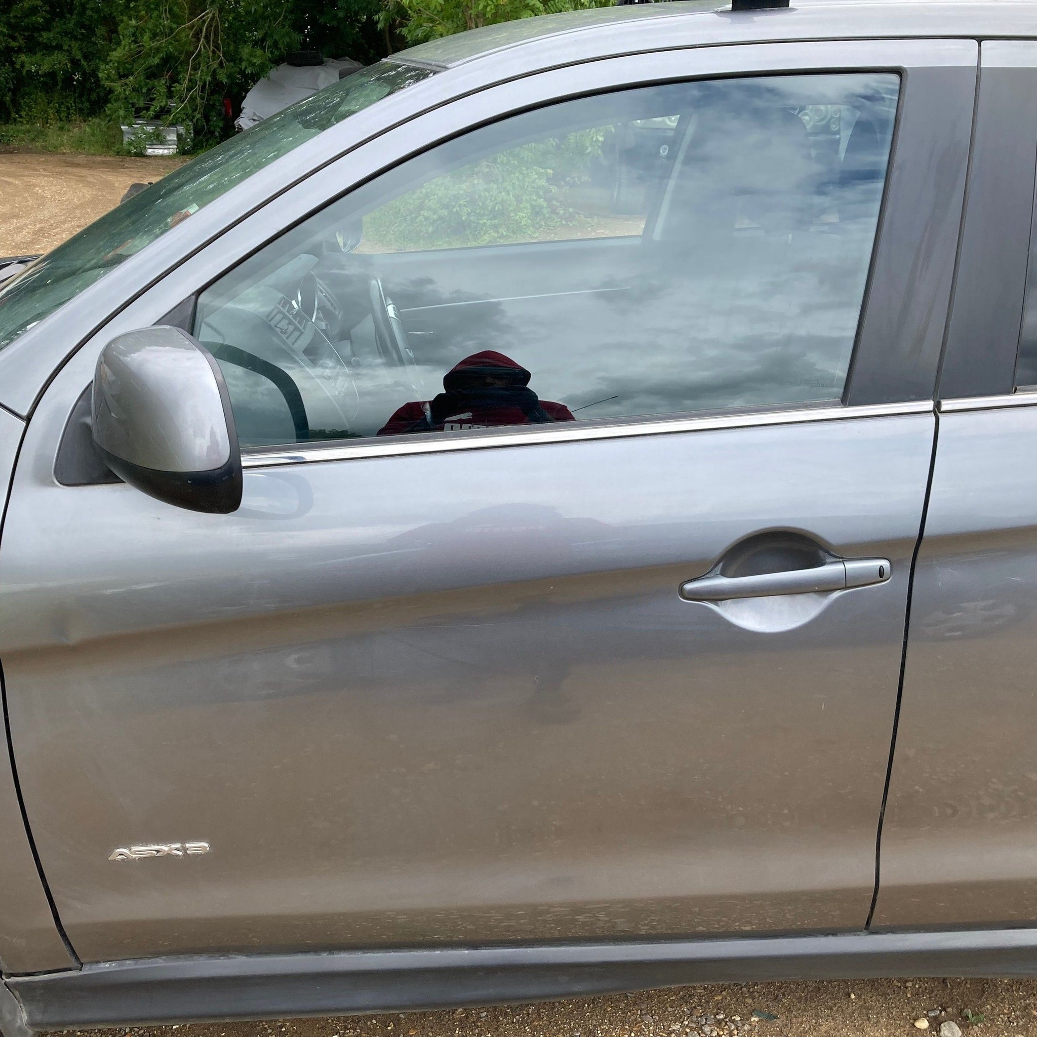 2010 MITSUBISHI ASX Passenger side Front Complete Door GREY