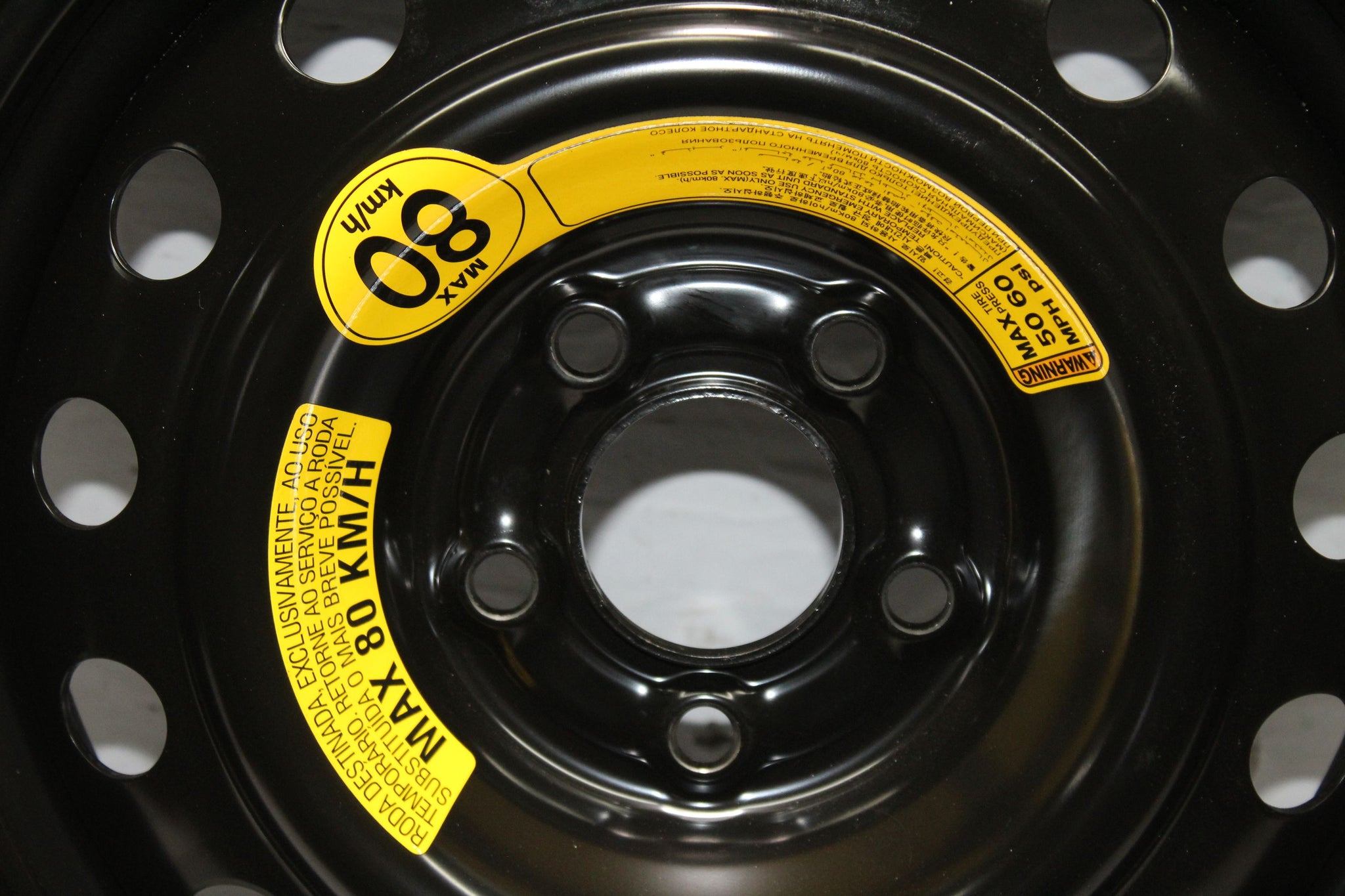 2015 SSANGYONG KORANDO Steel Spare Wheel Tyre T155 / 90  R16