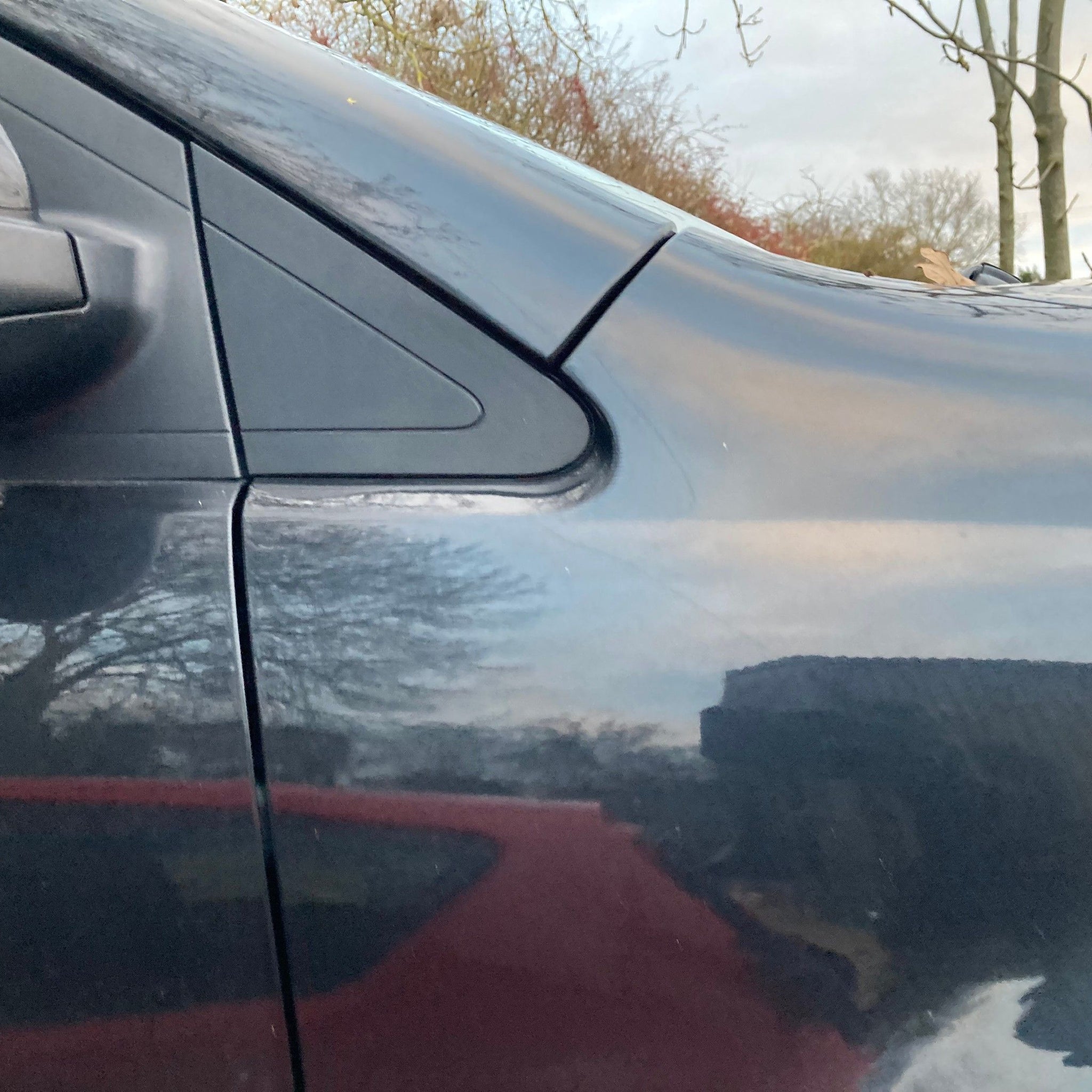 2013 Ssangyong Korando right side front wing LAK BLACK