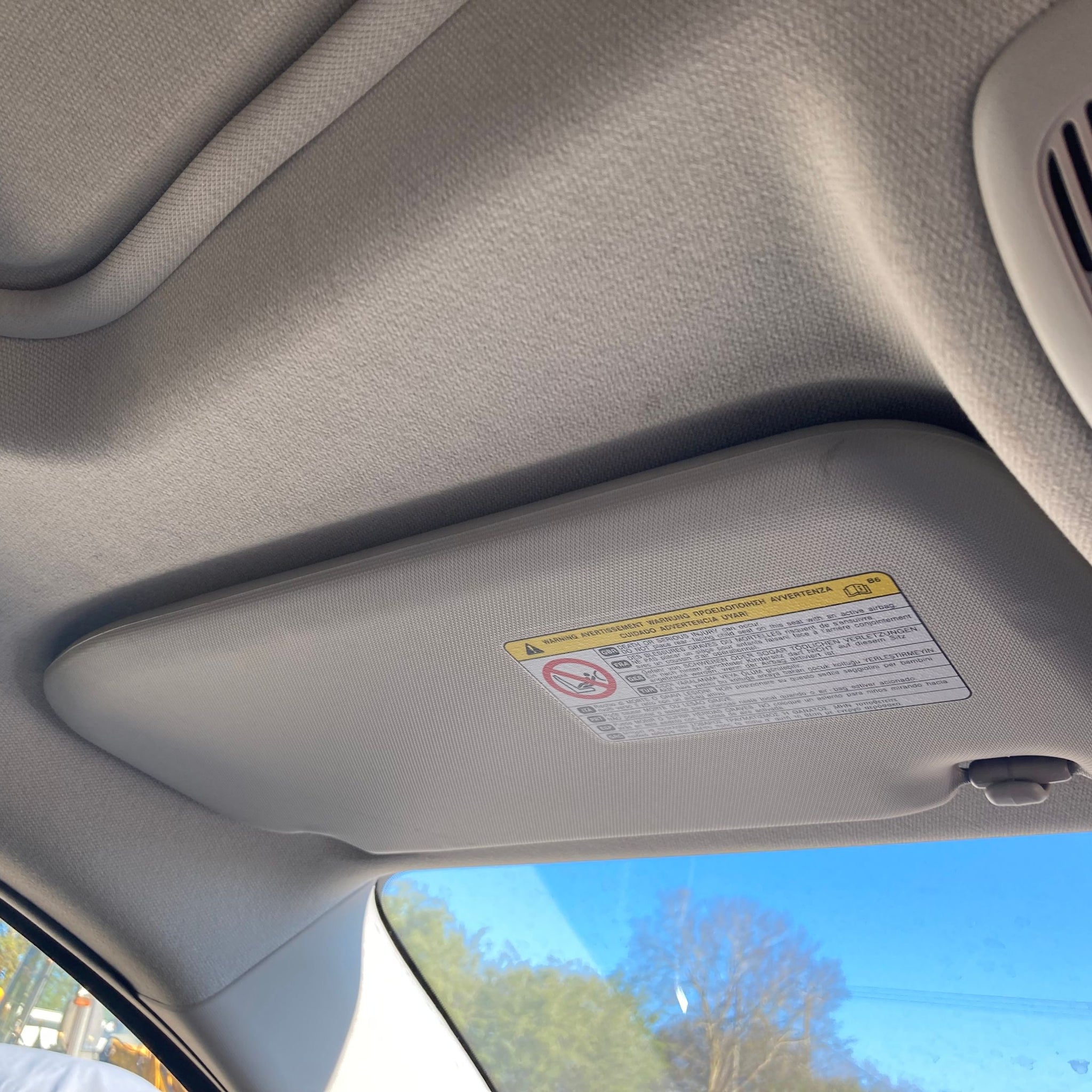 2013 MAZDA CX-5 LEFT SIDE SUN VISOR