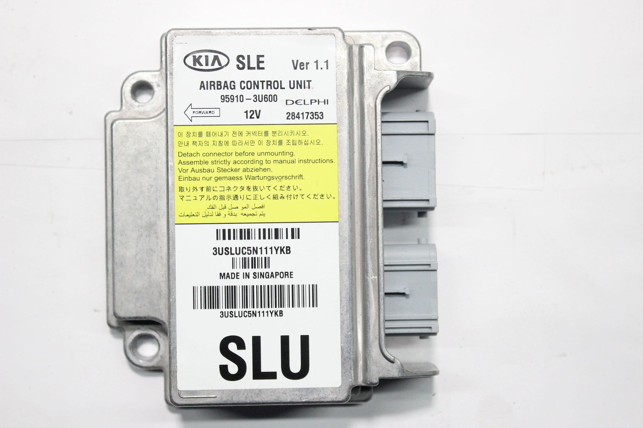 2014 KIA SPORTAGE 2.0 Airbag Control Module 95910-3U600