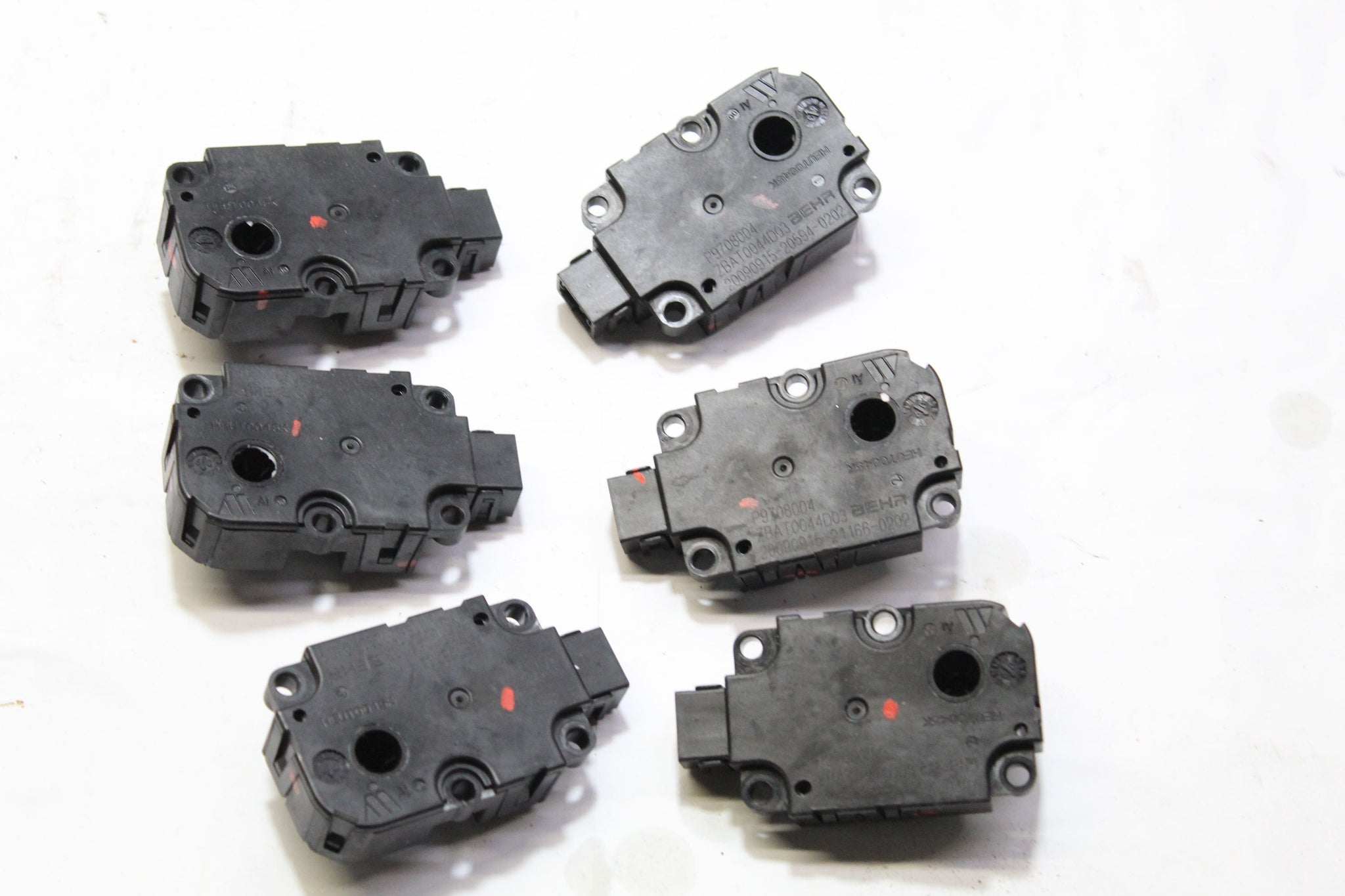 2009 MERCEDES S CLASS W221 HEATER FLAP ACTUATOR P9708004 (SET OF 6)