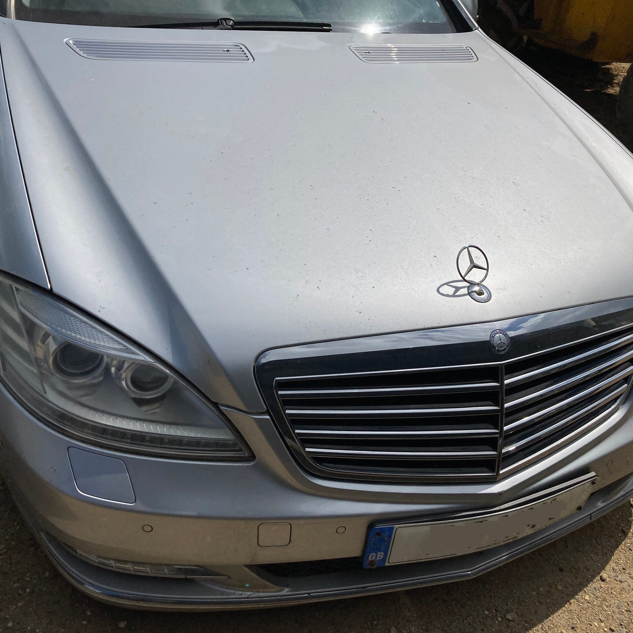 2009 MERCEDES W221 S350 Complete Bonnet IRIDIUM SILVER