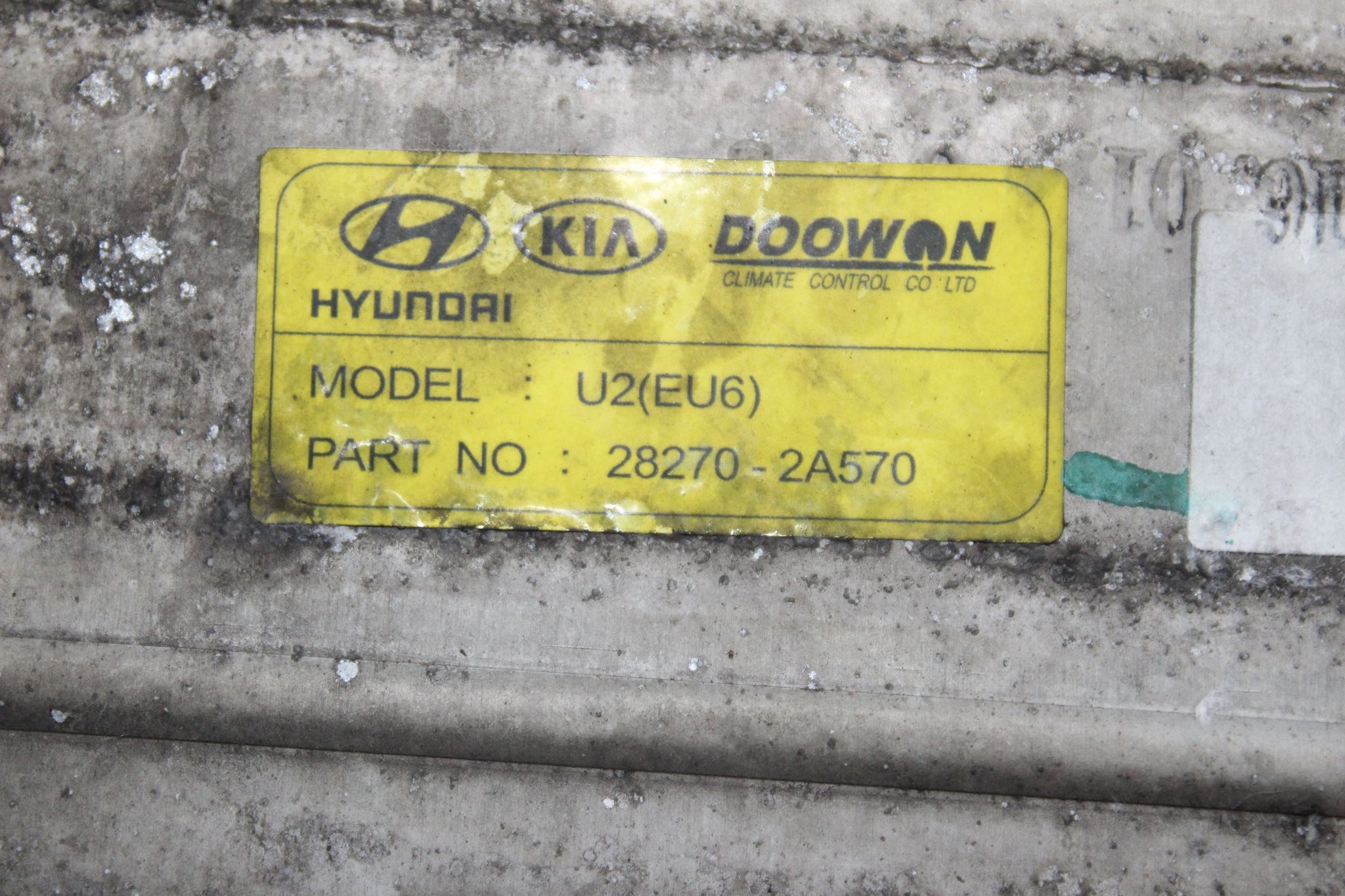 2016 HYUNDAI I30 MK2 1.6 Intercooler 28270-2A570