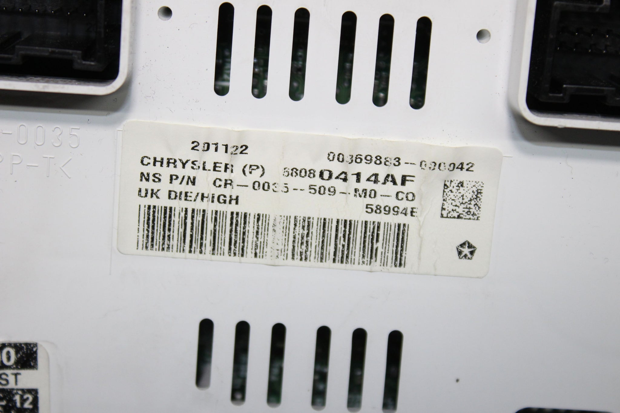 2013 JEEP COMPASS 2.2 Speedo Instrument Cluster 68080414AF