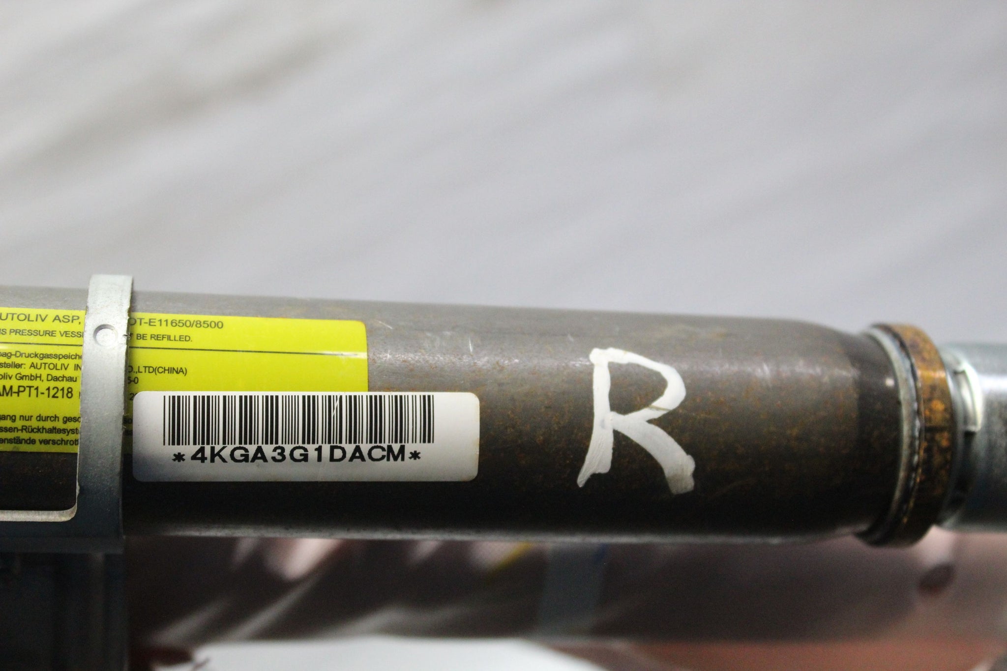 2010 MITSUBISHI ASX RIGHT SIDE ROOF CURTAIN AIRBAG BAM-PT1-1678