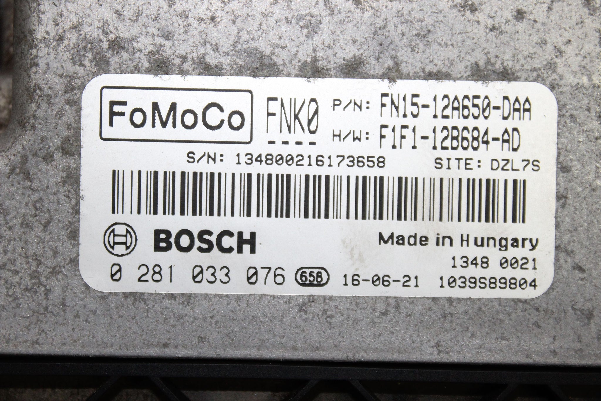 2017 FORD ECOSPORT 1.5 Diesel Engine Control Module ECU FN15-12A650-DAA
