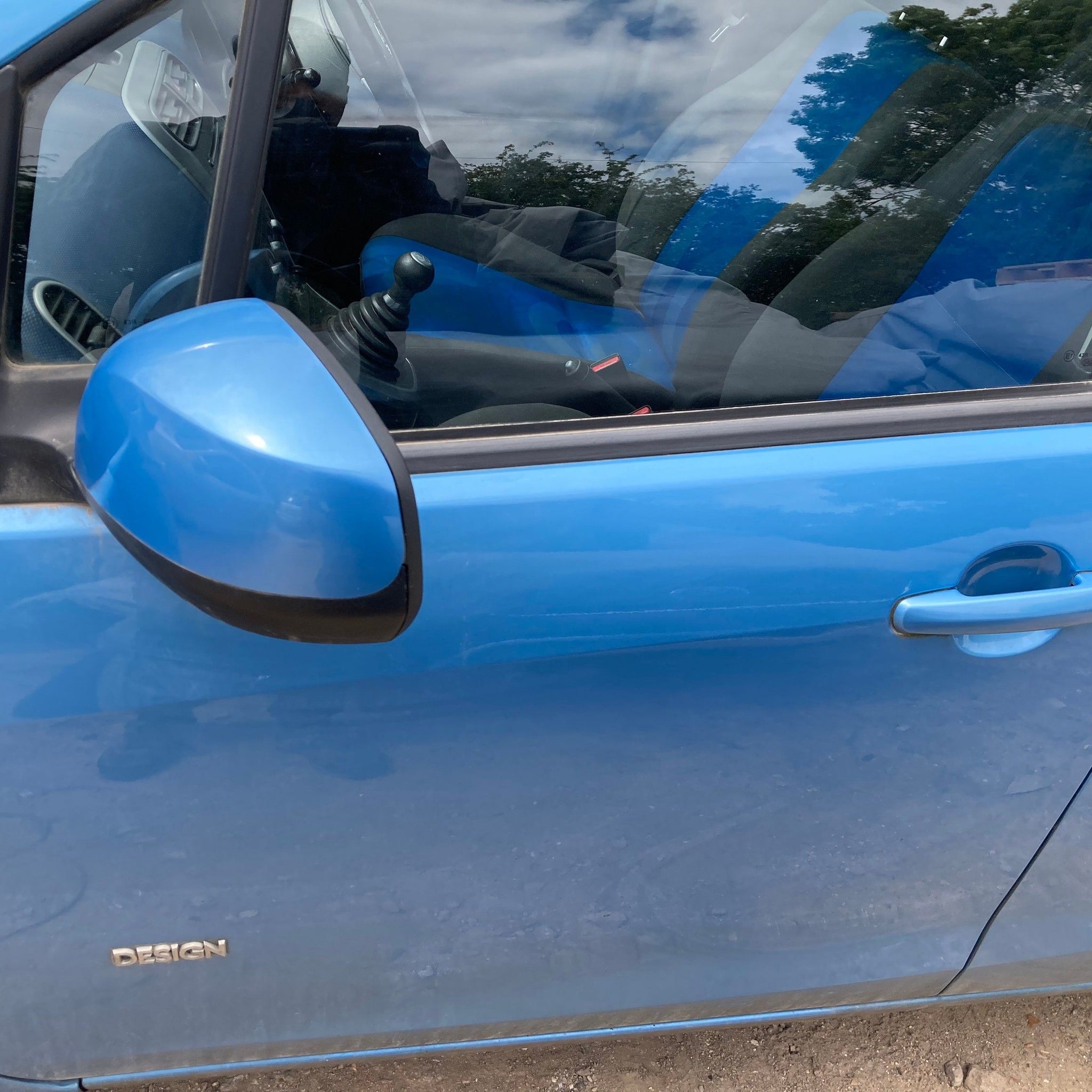 2009 VAUXHALL AGILA B Passenger side Front Complete Door BLUE