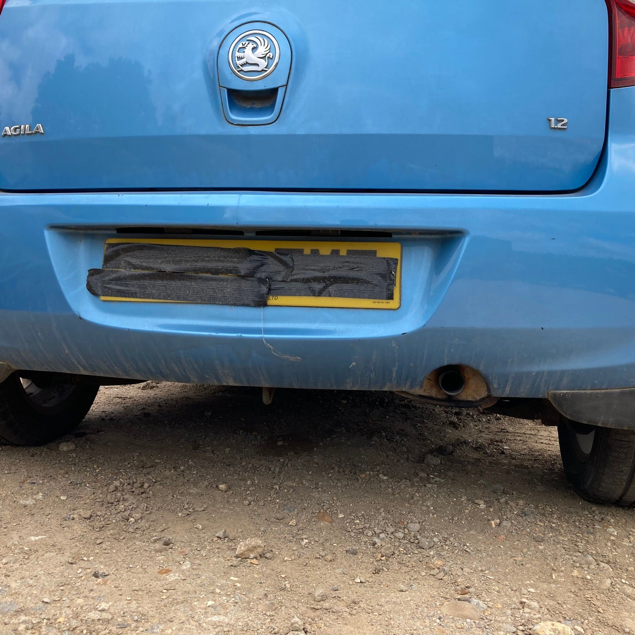 2009 VAUXHALL AGILA B Rear Complete Bumper BLUE