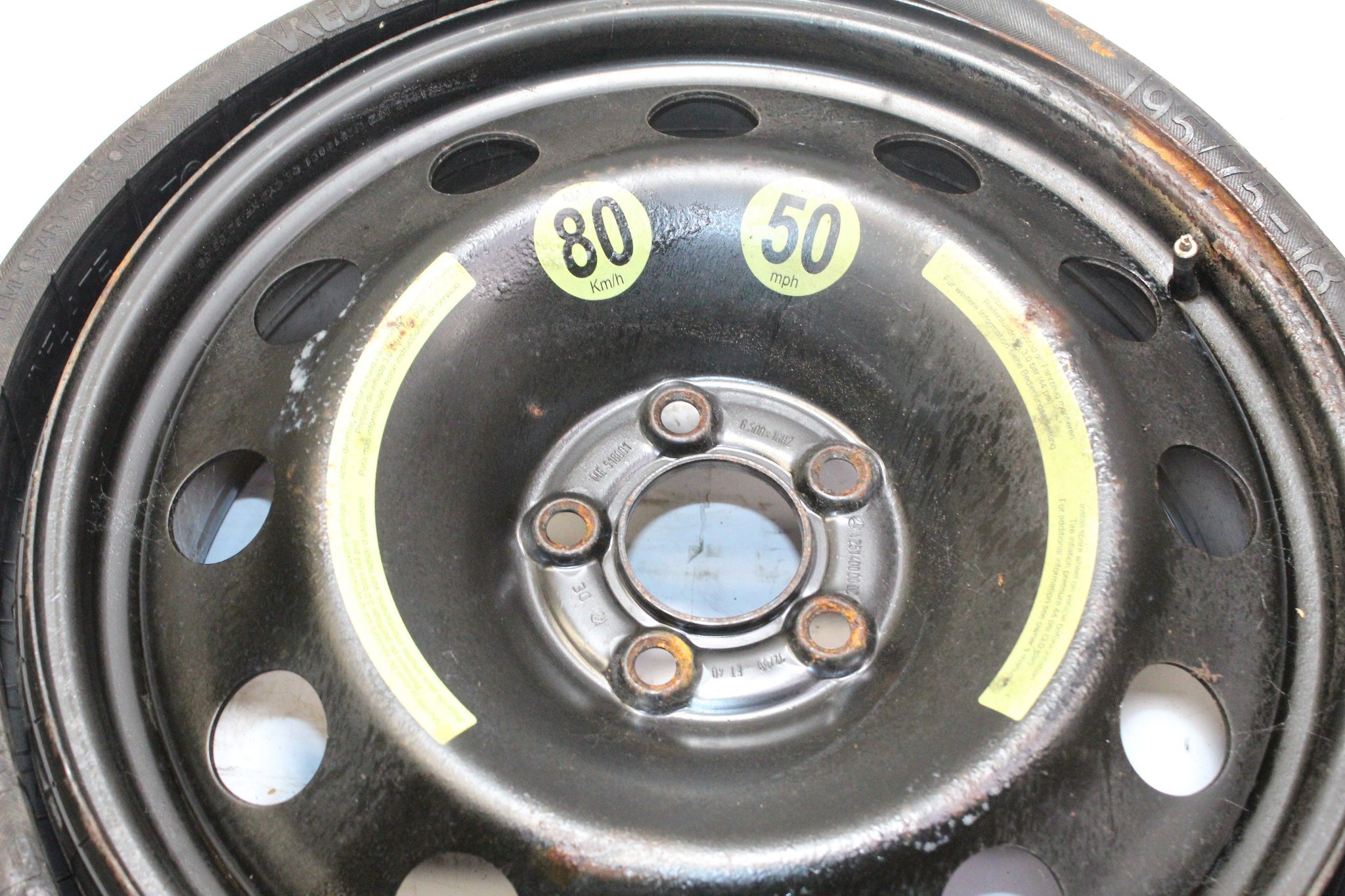 2007 Mercedes R Class W251 space saver spare wheel 195 / 75 R18