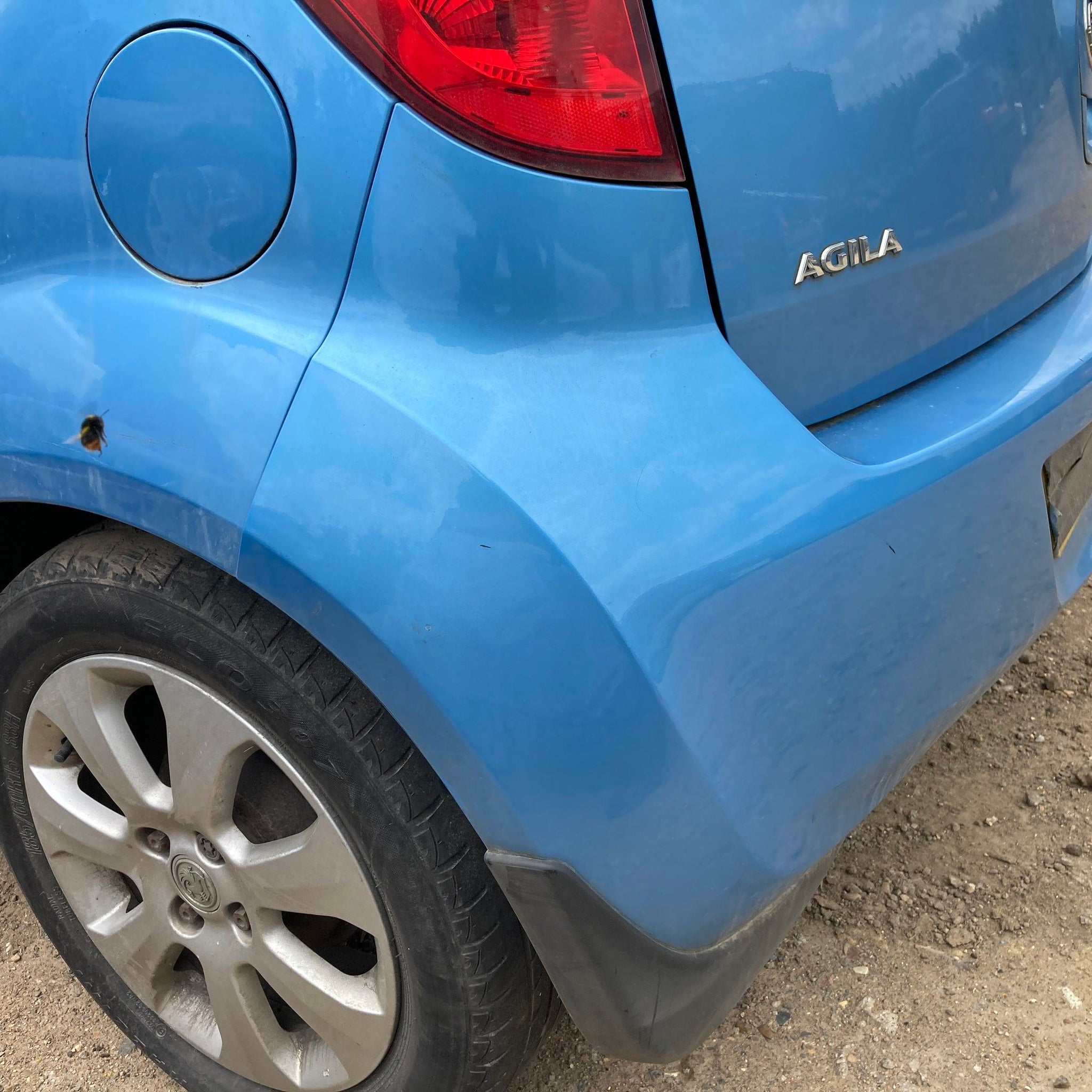 2009 VAUXHALL AGILA B Rear Complete Bumper BLUE
