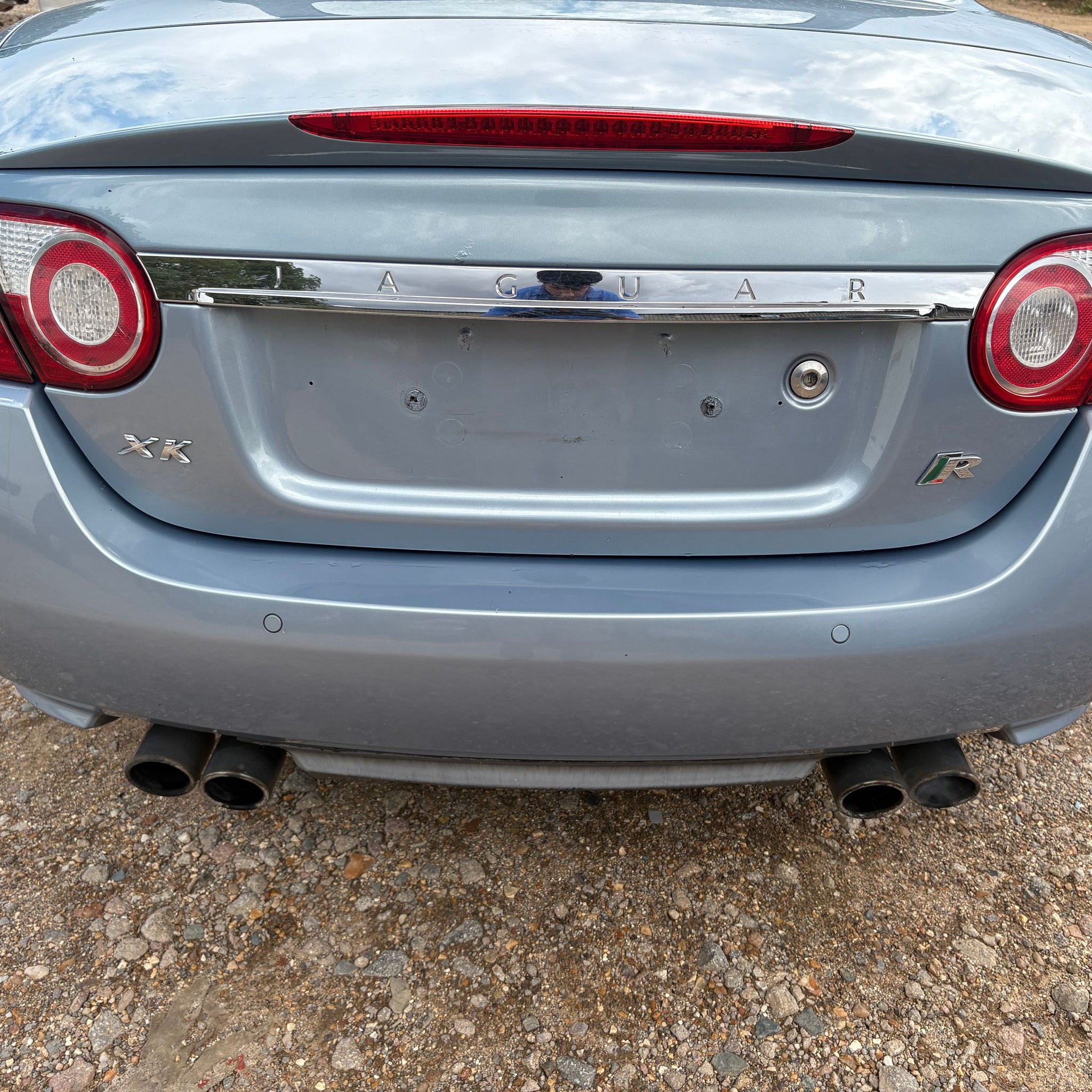 2007 JAGUAR XKR X150 COMPLETE REAR BUMPER JJZ BLUE