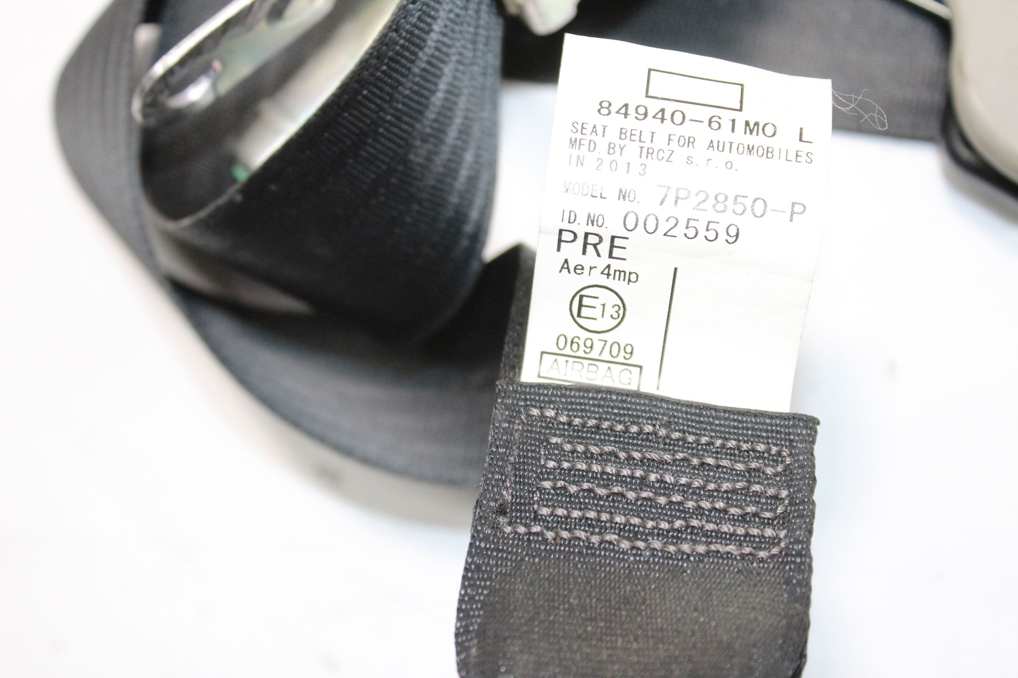 2013 SUZUKI SX4 S-CROSS LEFT SIDE FRONT SEAT BELT