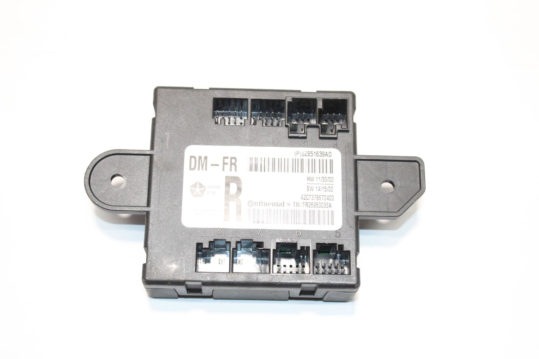 2016 MASERATI GHIBLI Right side Front Door Control Module 52851639AD