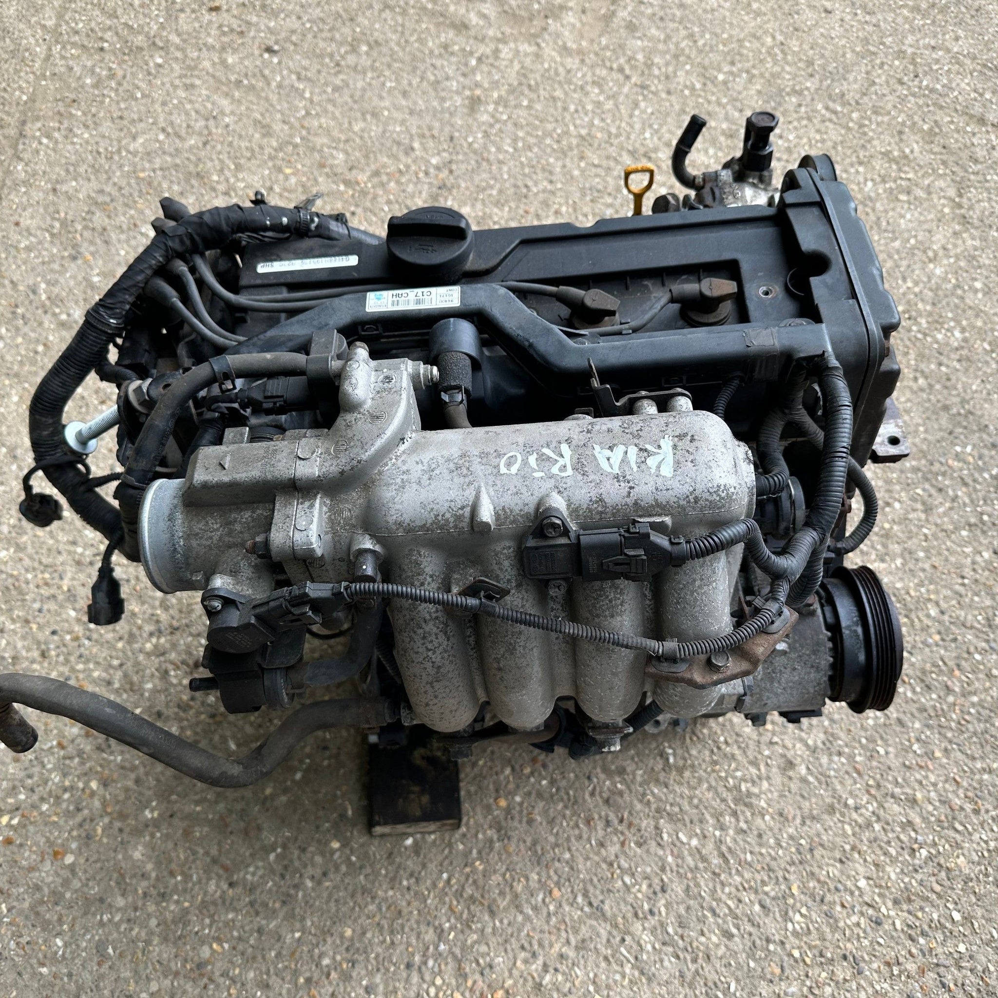 2009 KIA RIO 1.4 G4EE COMPLETE ENGINE WITH AUXILIARIES