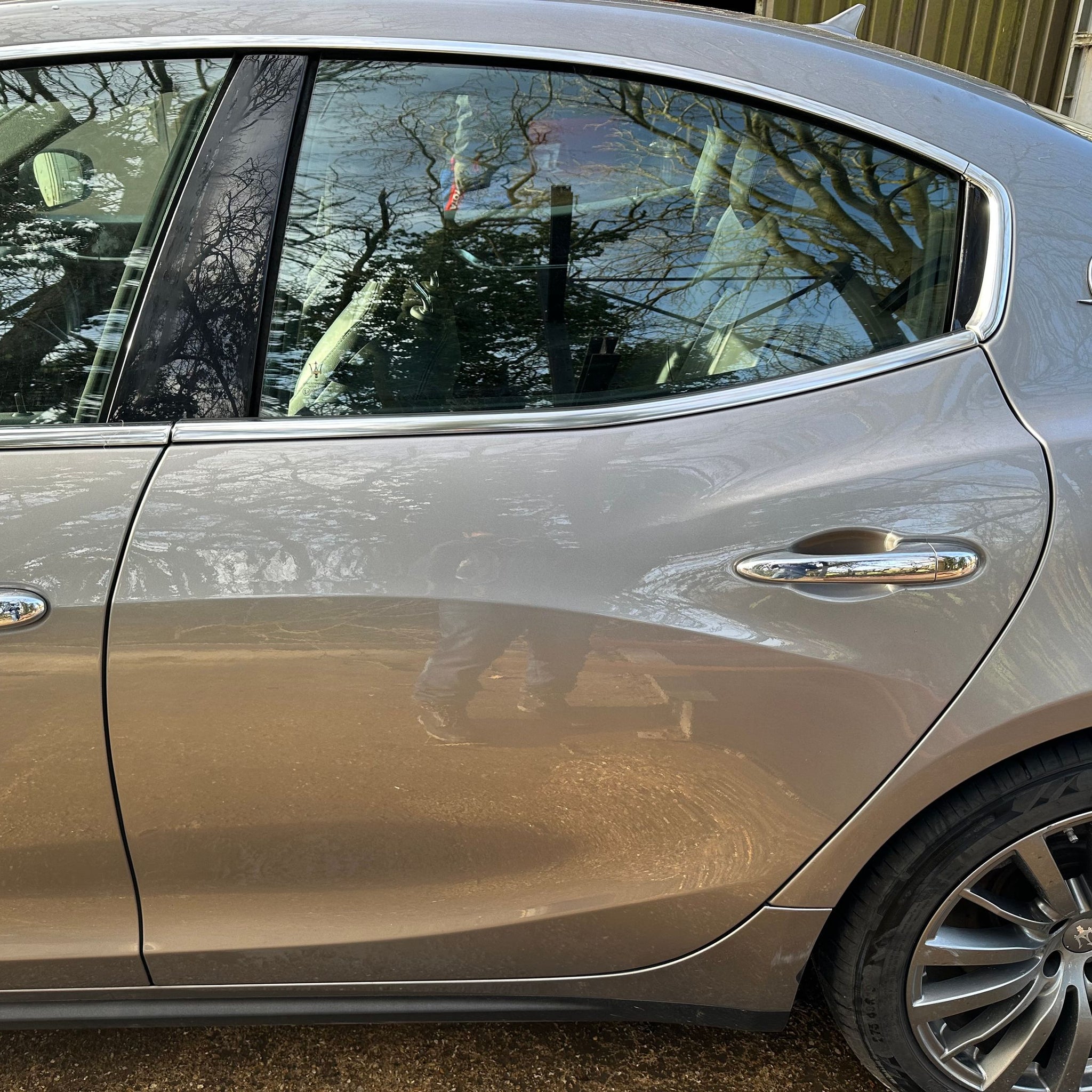 2017 MASERATI GHIBLI PASSENGER SIDE REAR COMPLETE DOOR