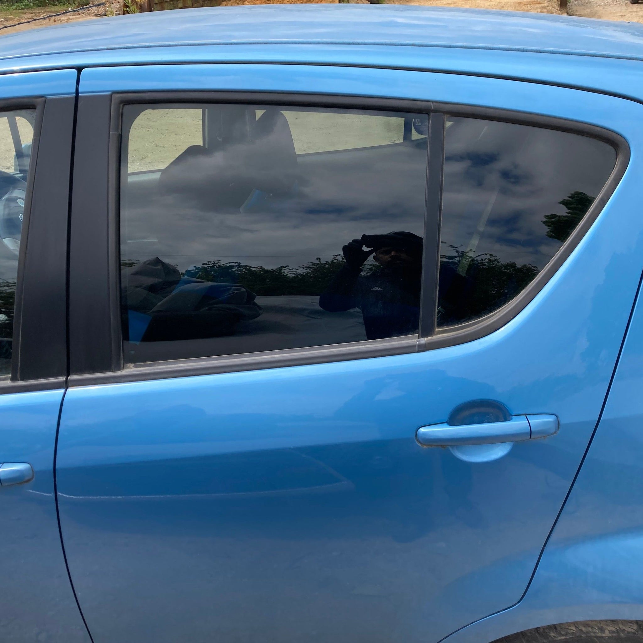 2009 VAUXHALL AGILA B Passenger side Rear Complete Door BLUE