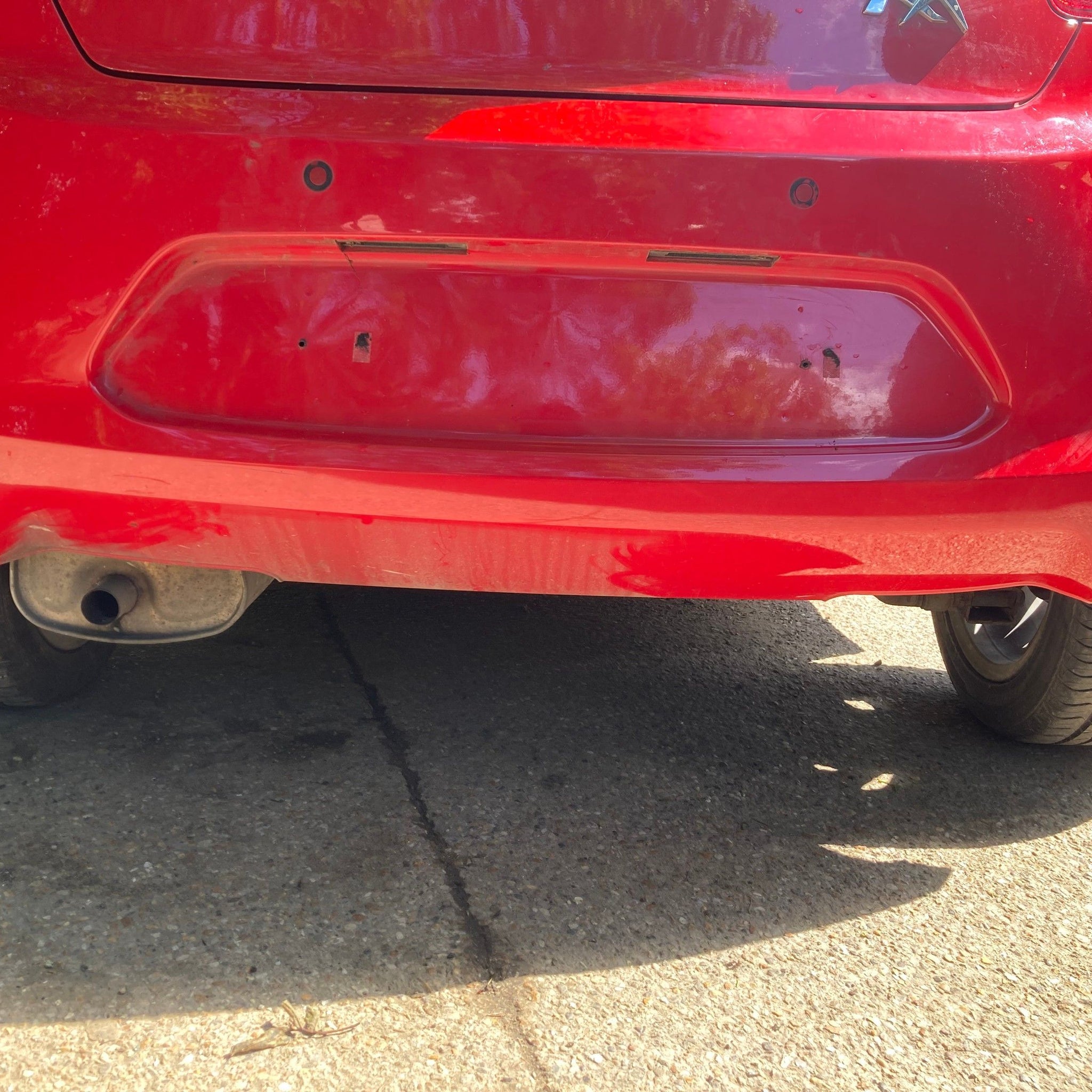 2014 FORD KA Rear Complete Bumper FLAME RED