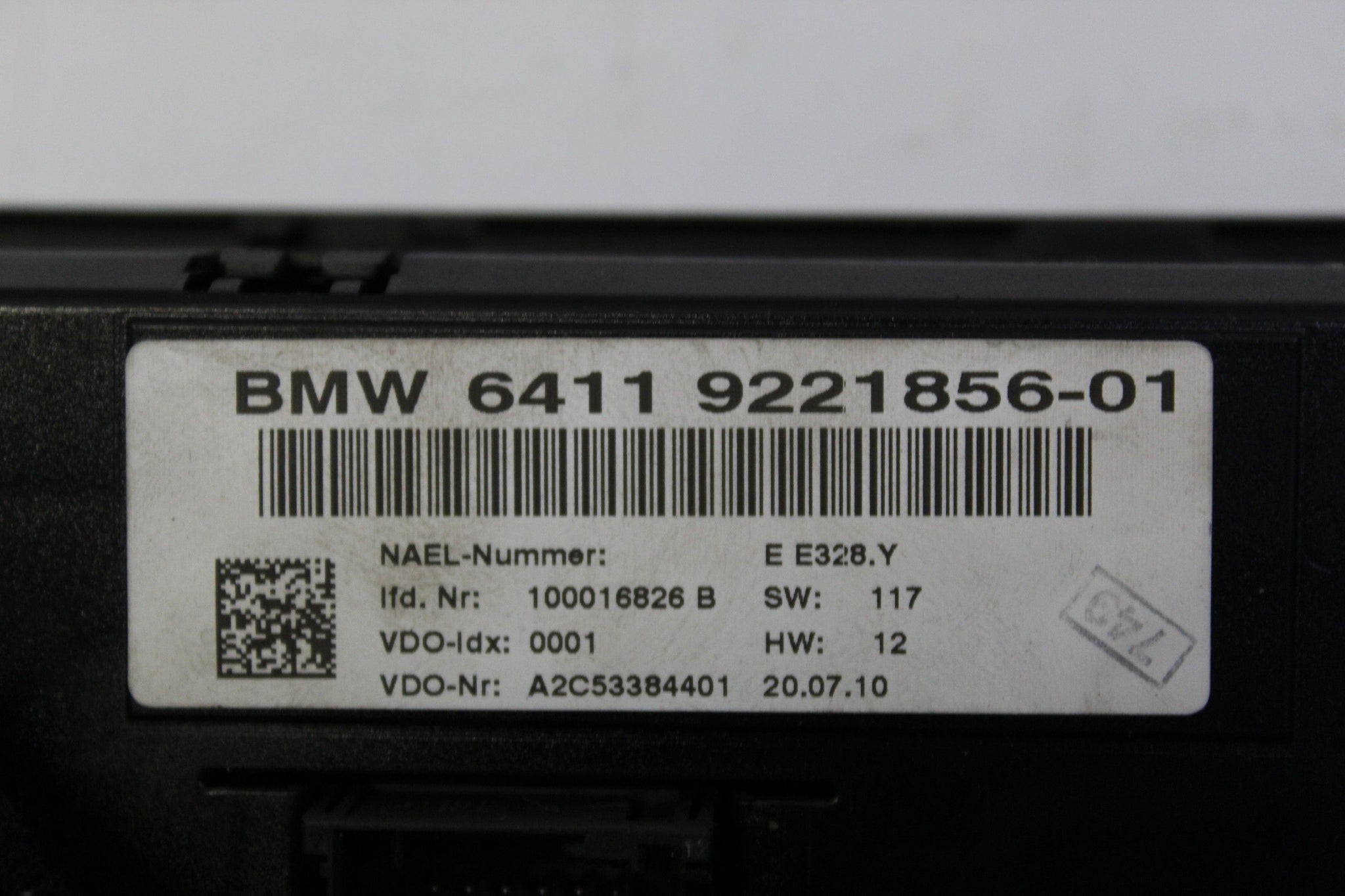 2010 BMW 1 Series E81 2.0 Air Con Heater Climate Control Panel 9221856