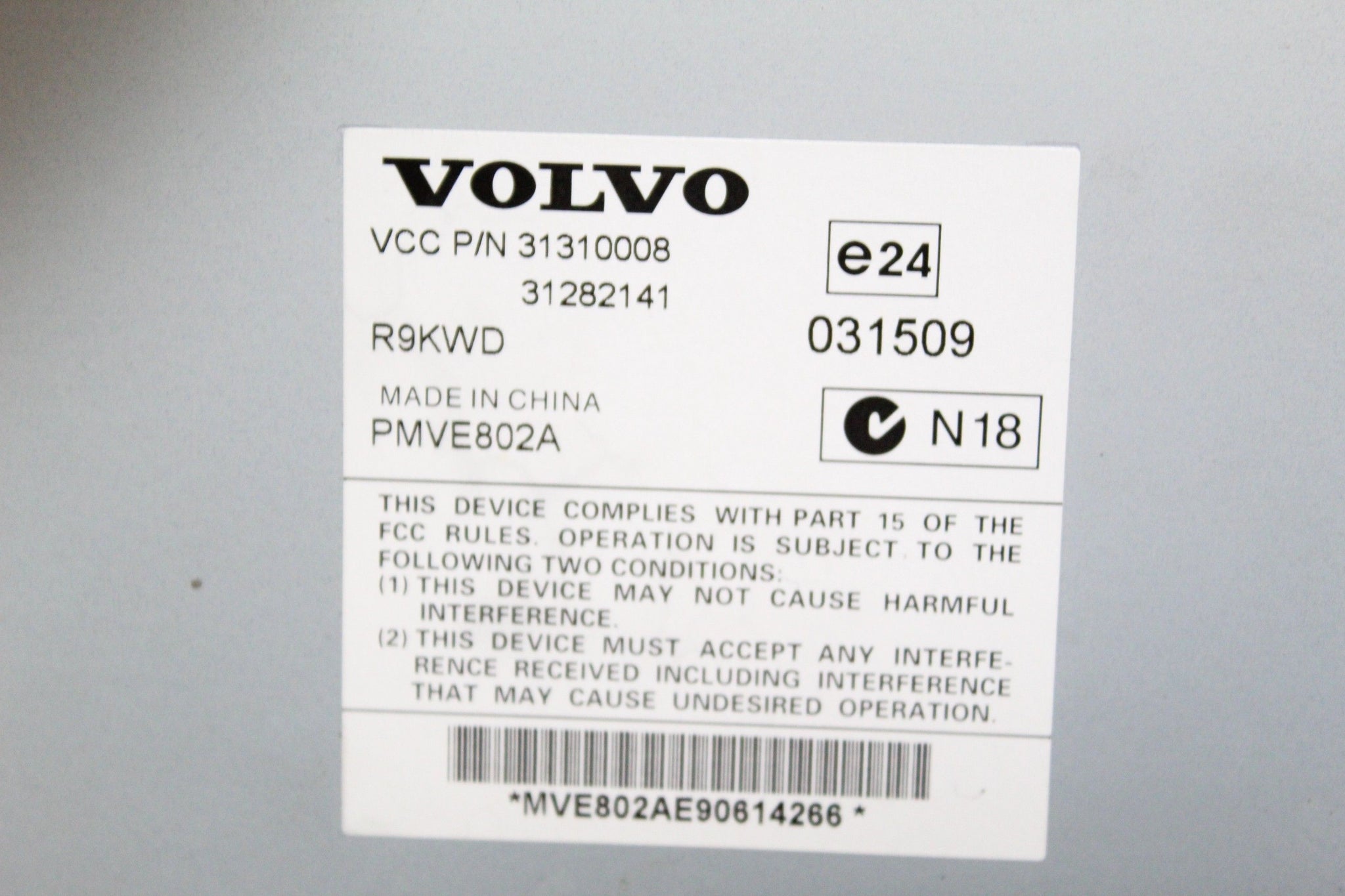 Volvo XC90 audio Amplifier Audio 31282141