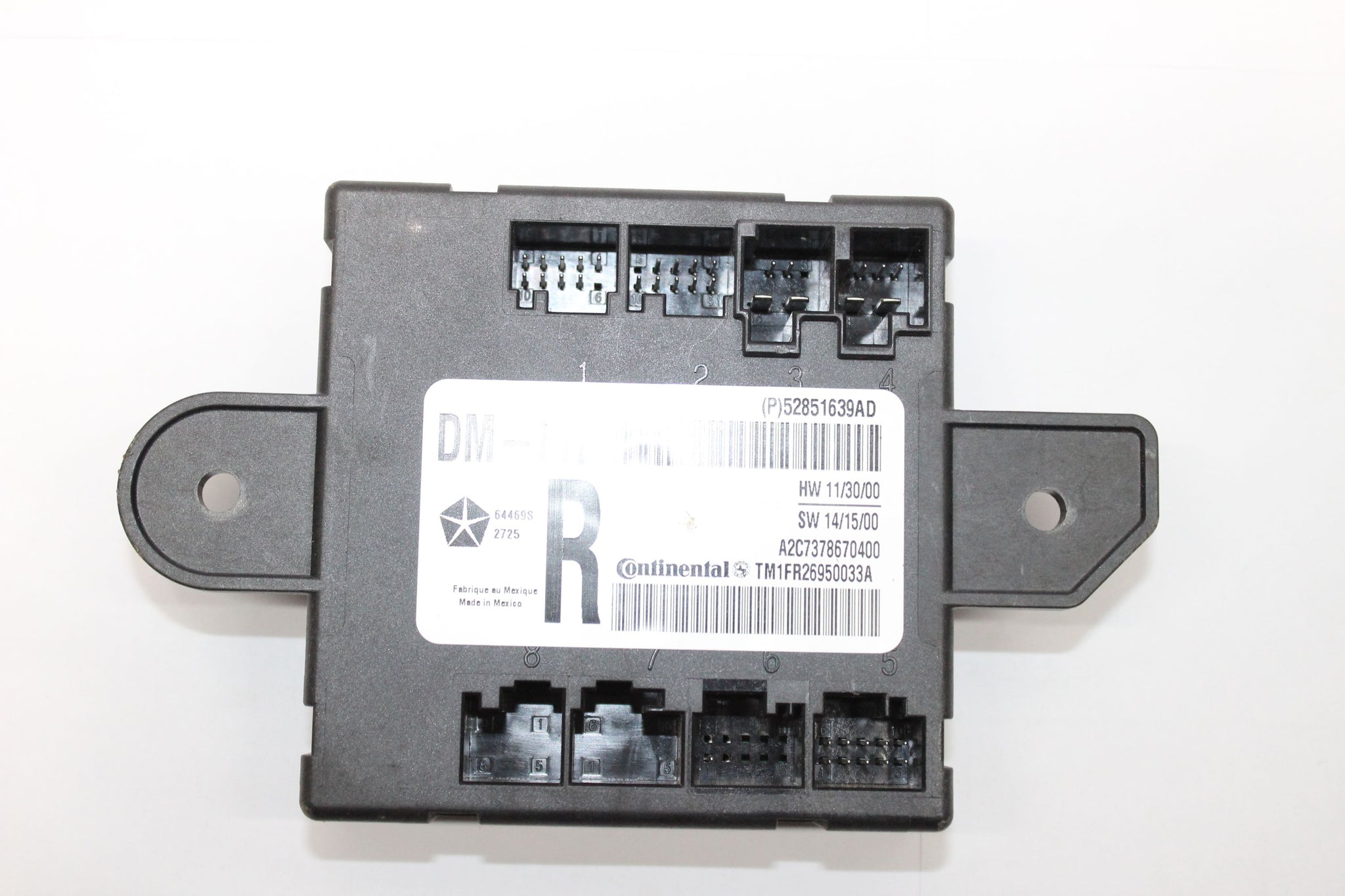 2016 MASERATI GHIBLI Right side Front Door Control Module 52851639AD