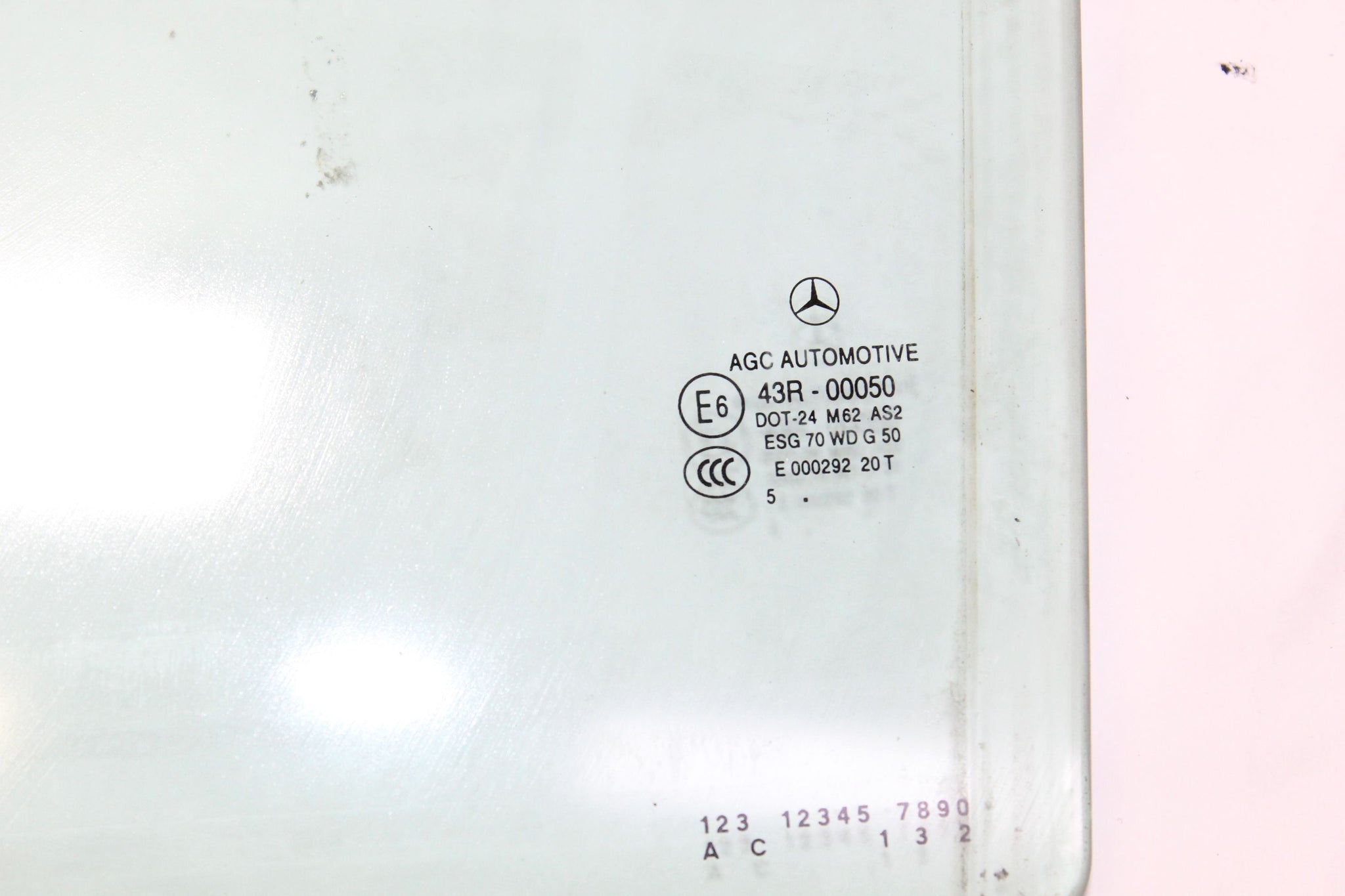 2016 MERCEDES CLS CLASS W218 LEFT SIDE REAR DOOR WINDOW GLASS