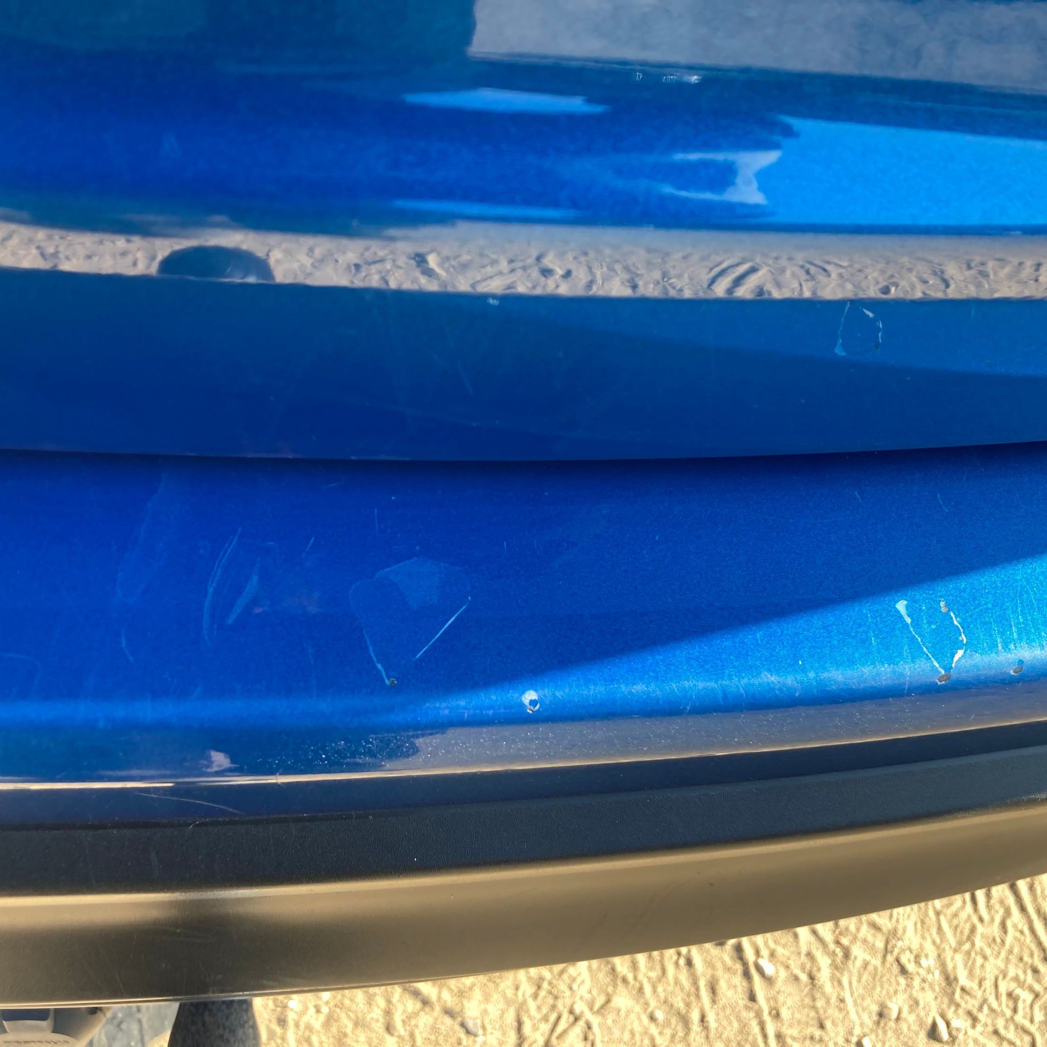 2013 MAZDA CX-5 COMPLETE REAR BUMPER 41B BLUE