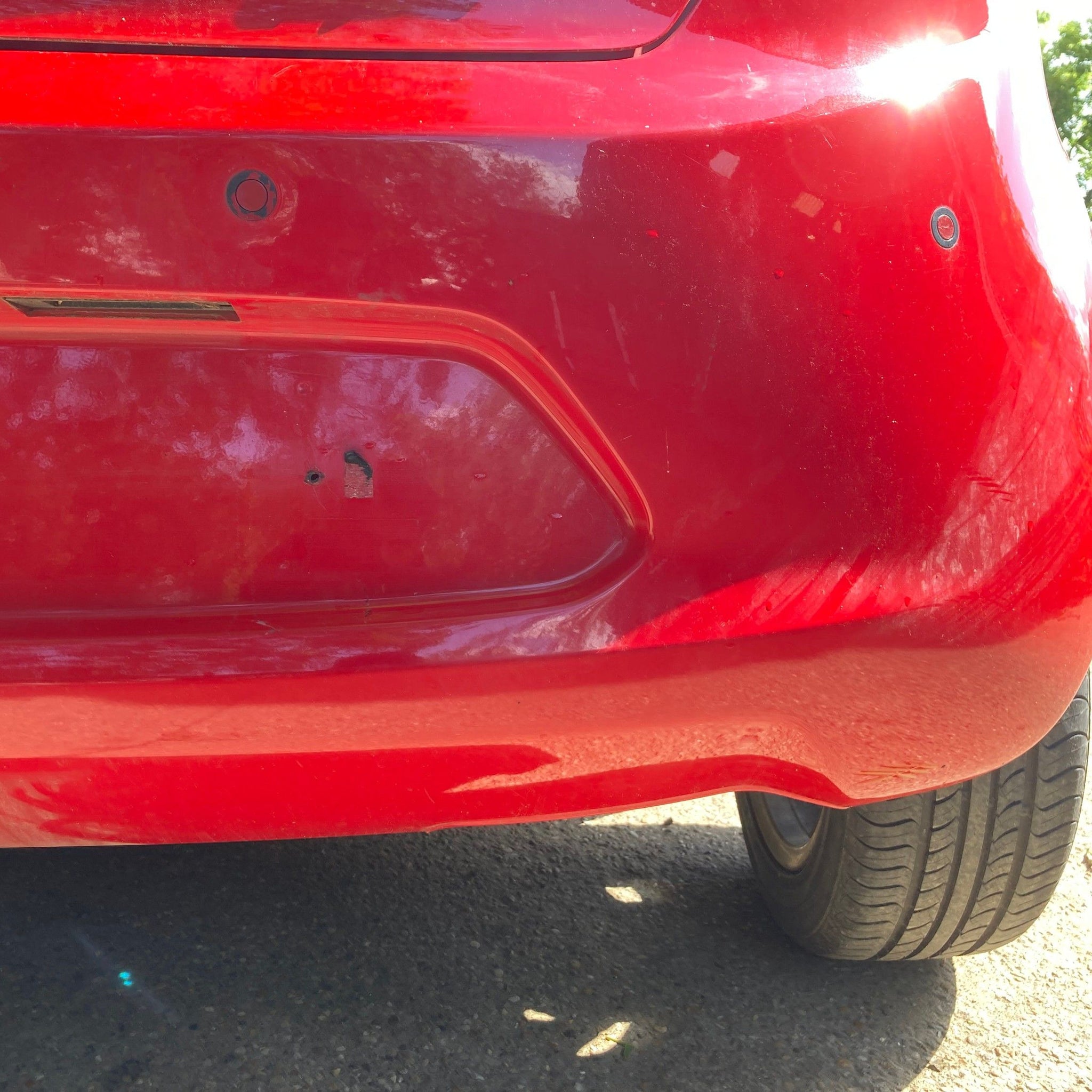 2014 FORD KA Rear Complete Bumper FLAME RED