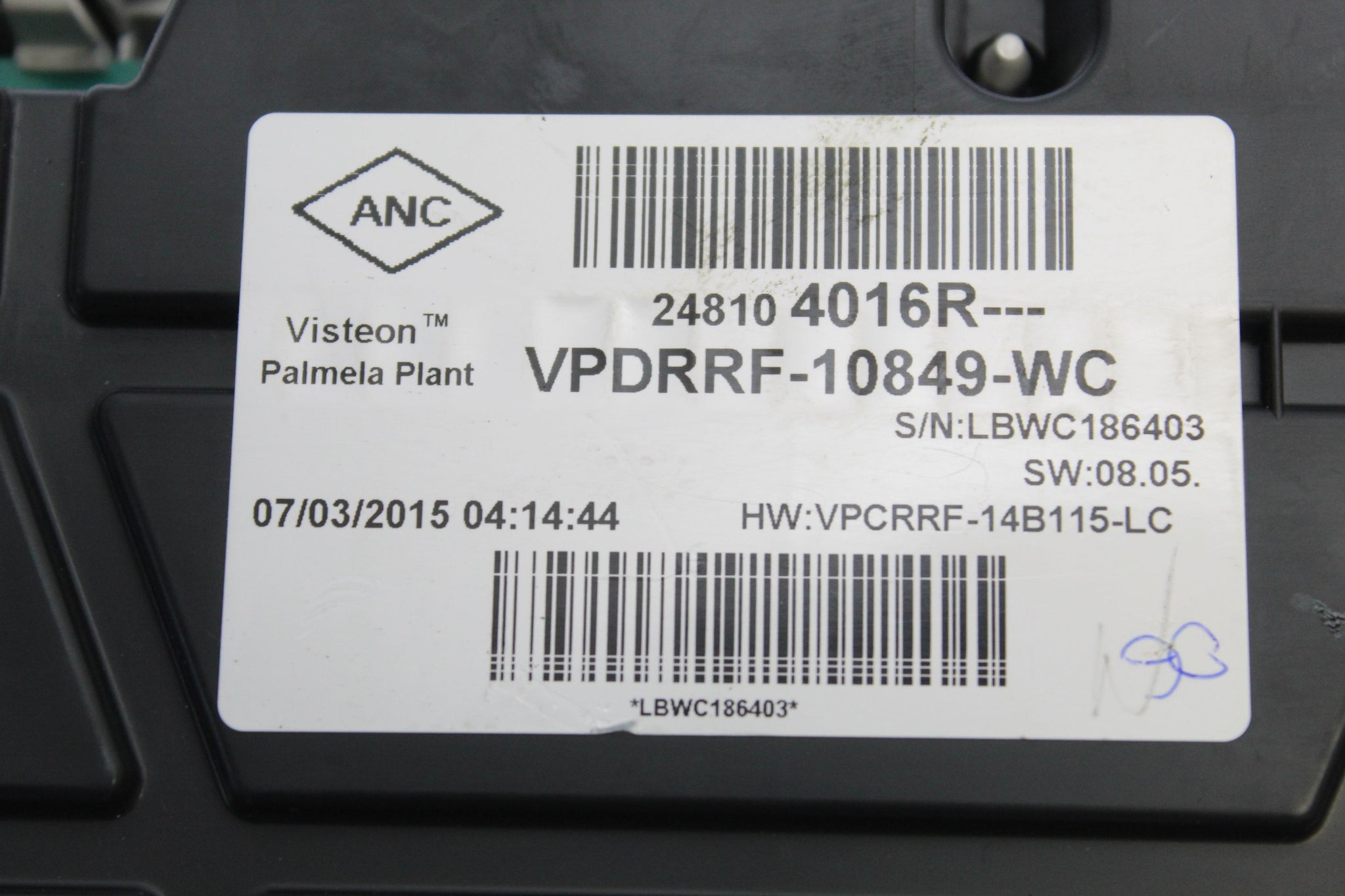 2015 RENAULT CAPTUR Speedo Instrument Cluster 248104016R