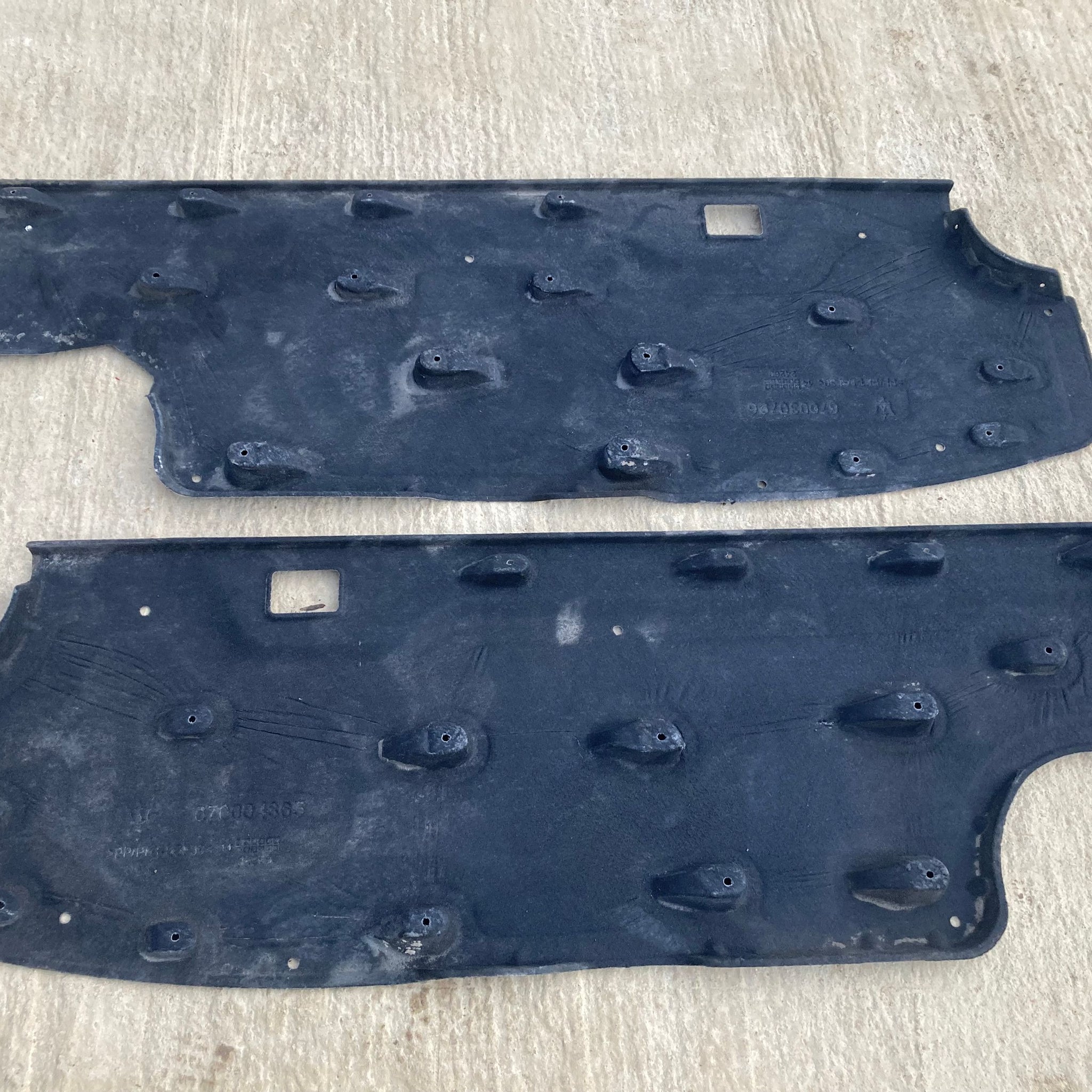 2017 MASERATI GHIBLI UNDERTRAYS (PAIR) 670004365 670030796