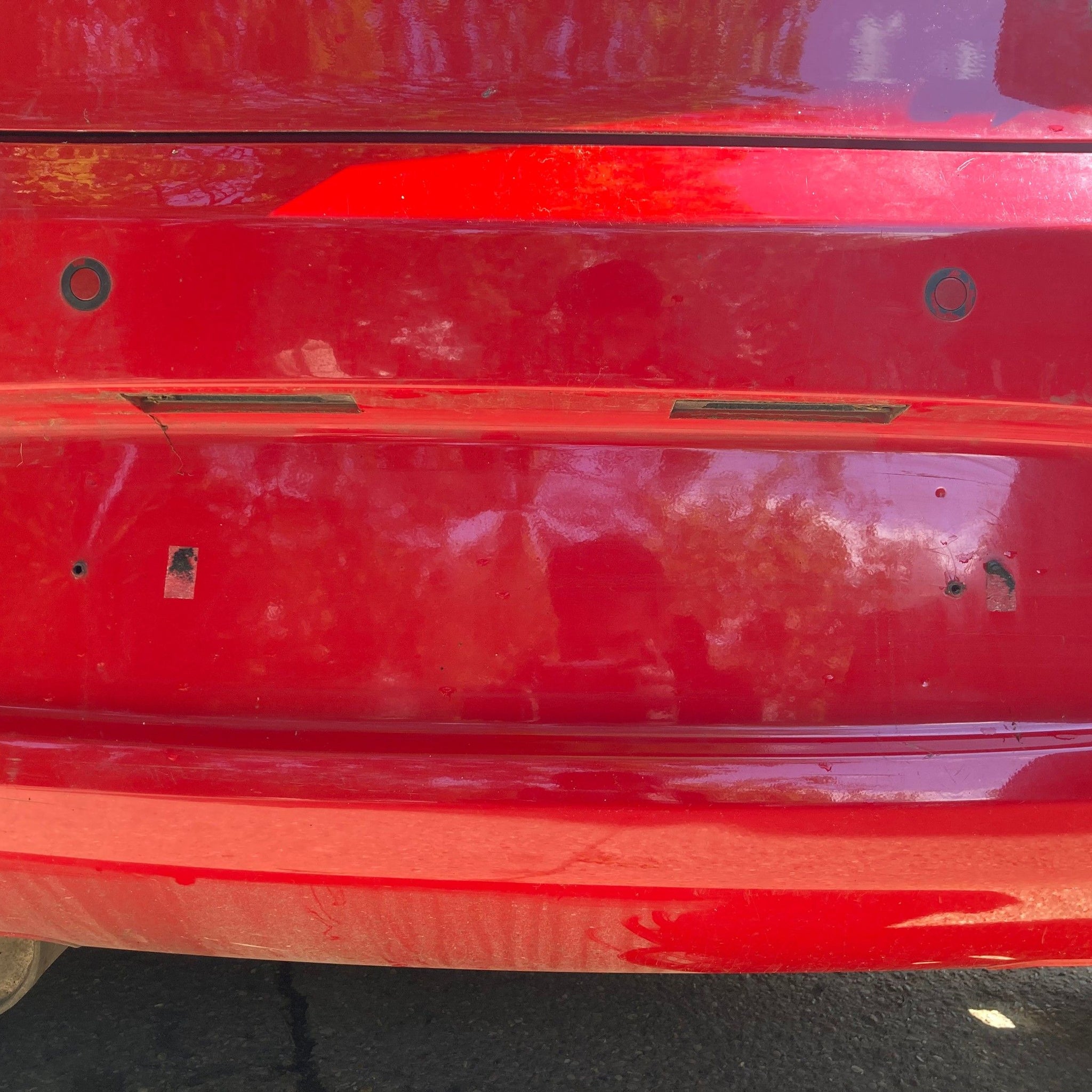 2014 FORD KA Rear Complete Bumper FLAME RED