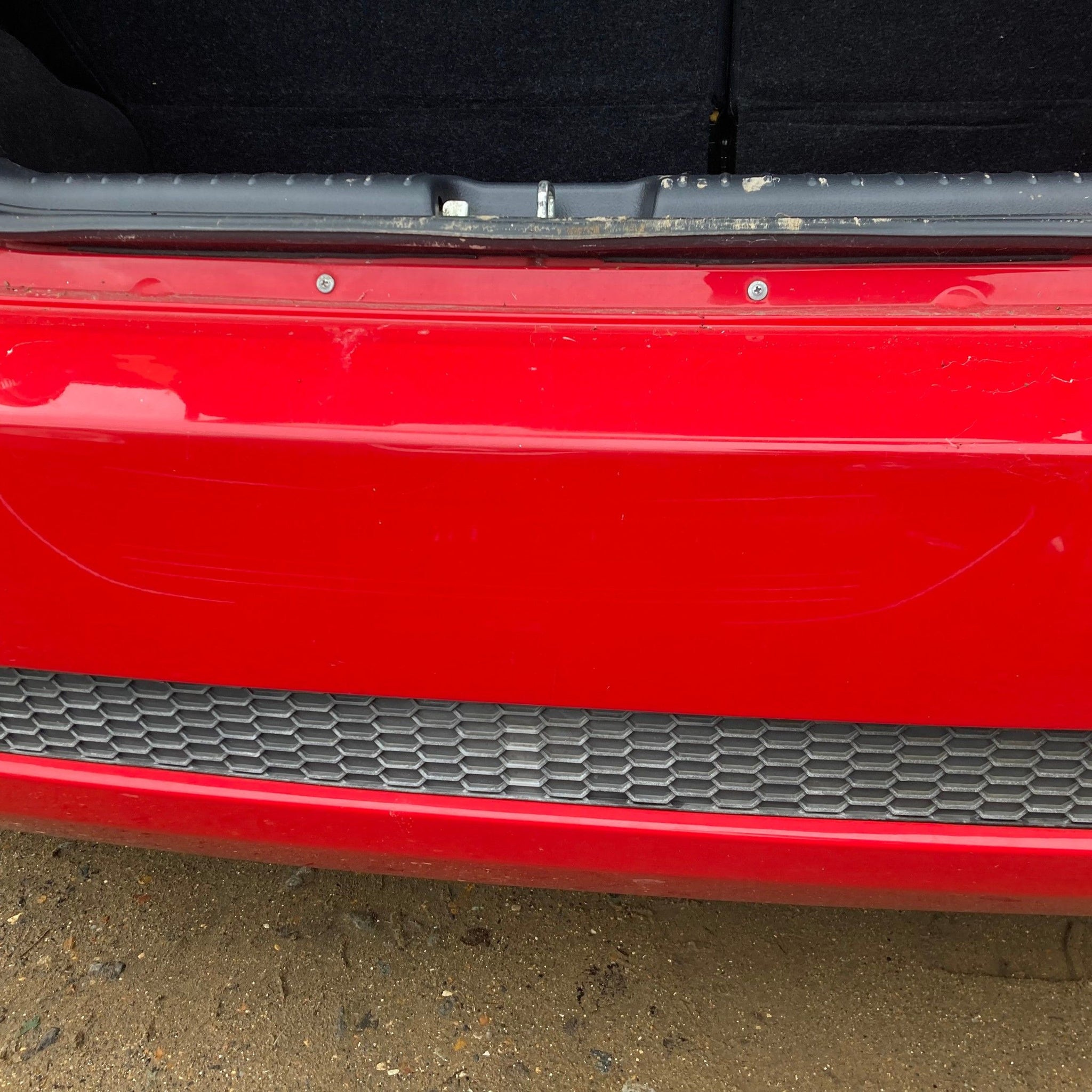 2010 Chevrolet Aveo rear bumper 71U RED