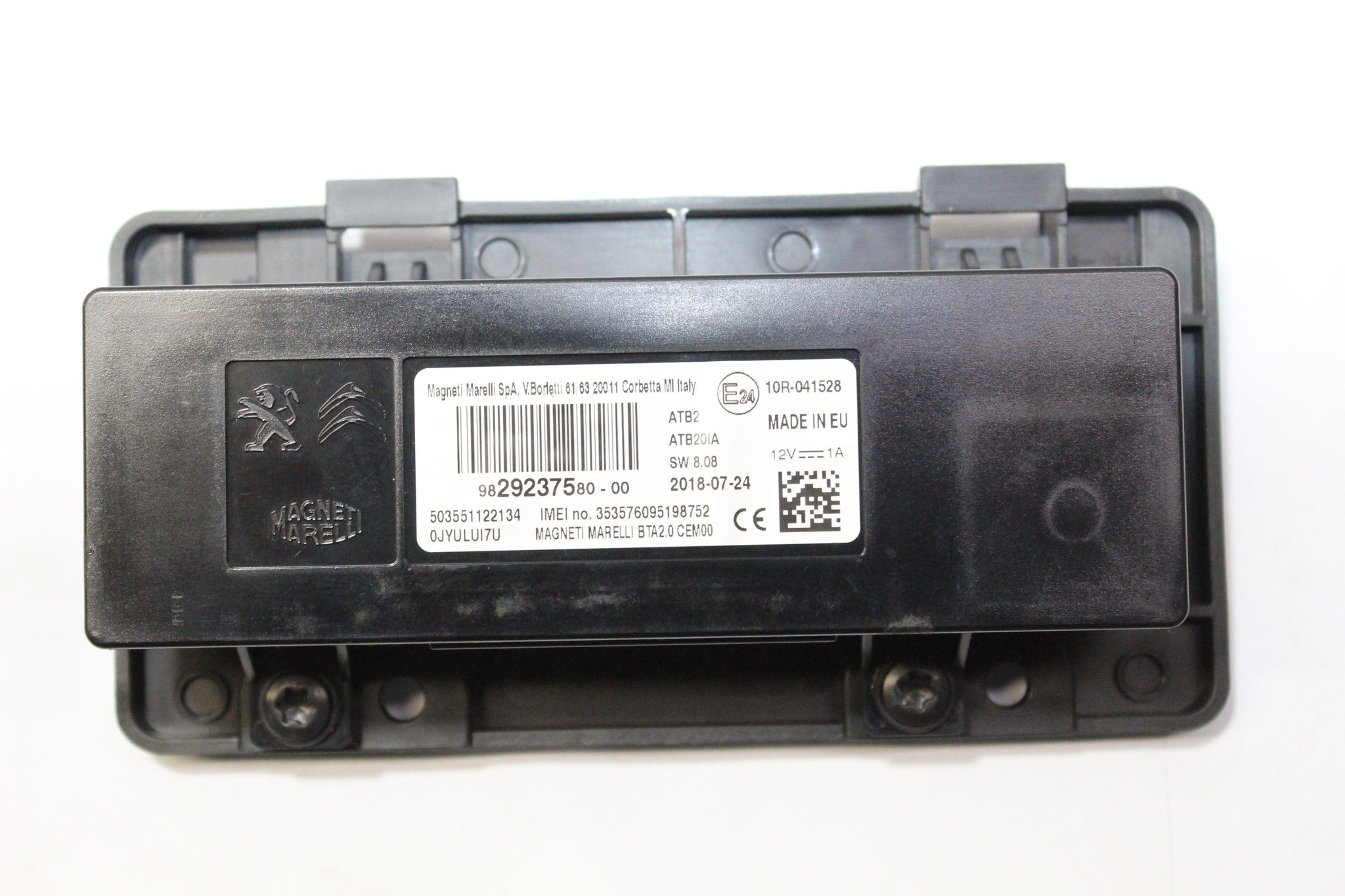 2018 PEUGEOT 208 Bluetooth Control Module ECU 9829237580