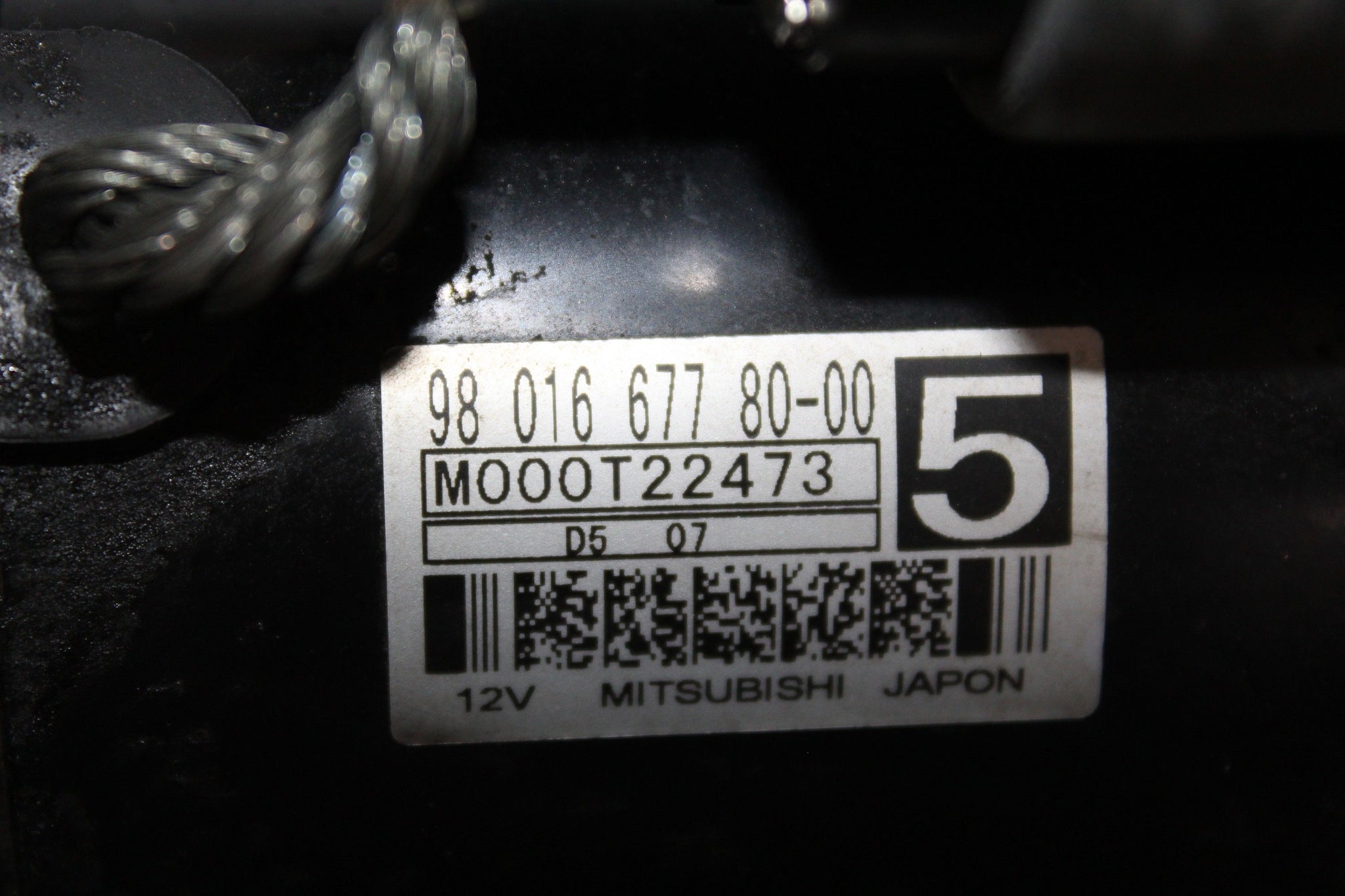 2015 CITROEN C4 1.6 Diesel Starter Motor 9801667780