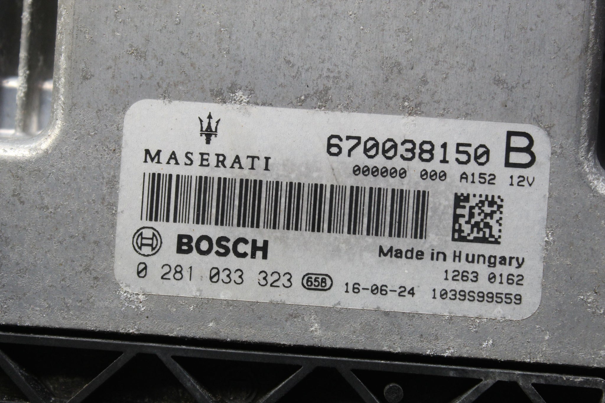 2017 MASERATI GHIBLI 3.0 Diesel ECU Kit BCM Key 670038150 P04787684AD