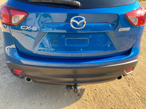 2013 MAZDA CX-5 COMPLETE REAR BUMPER 41B BLUE