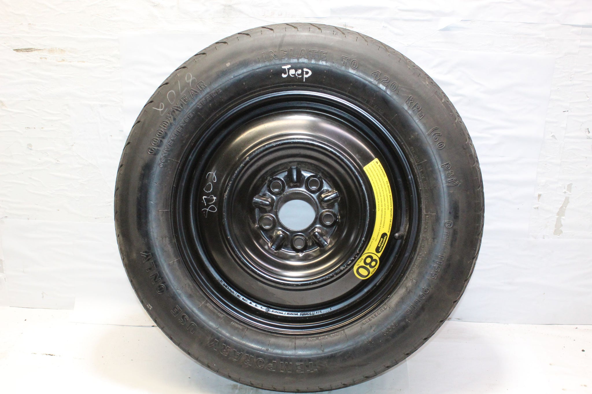2014 JEEP COMPASS Steel Spare Wheel Tyre T155/90 D16