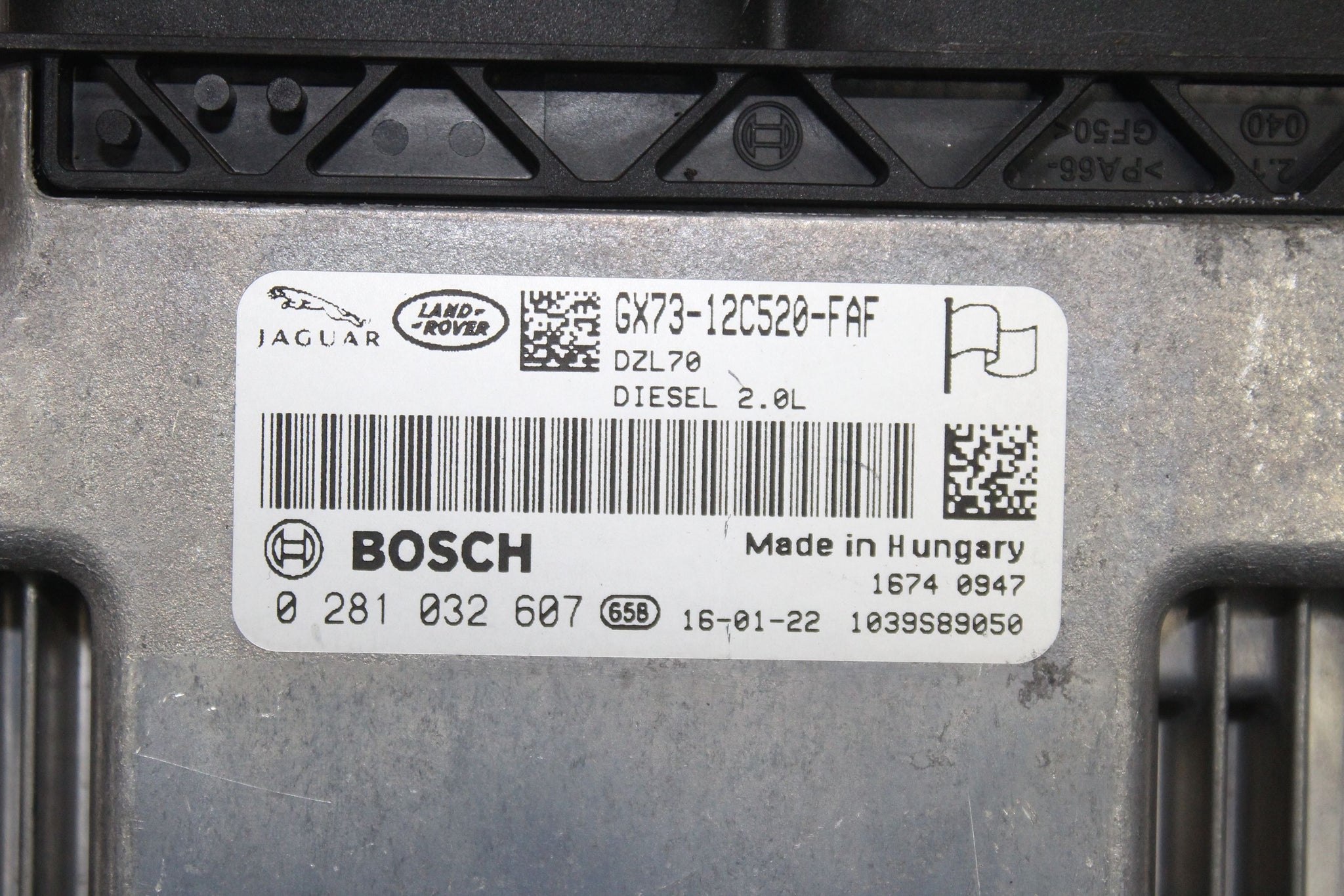 2016 RANGE ROVER EVOQUE 2.0 AUTO ECU KIT GX73-12C520-FAF
