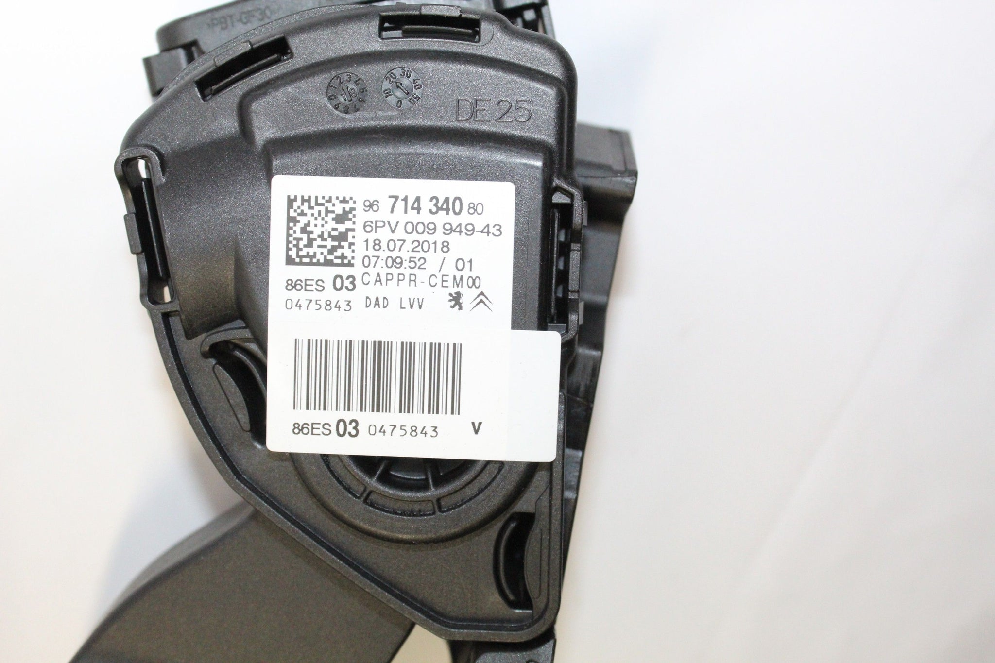 2018 PEUGEOT 208 1.2 Accelerator Pedal 9671434080