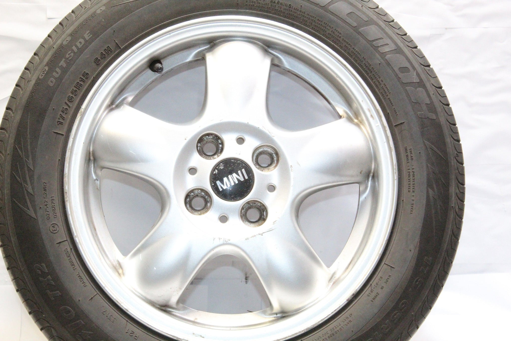 MINI COOPER R55 R56 R57 ALLOY WHEEL WITH TYRE 175 / 65 R15 5.4MM
