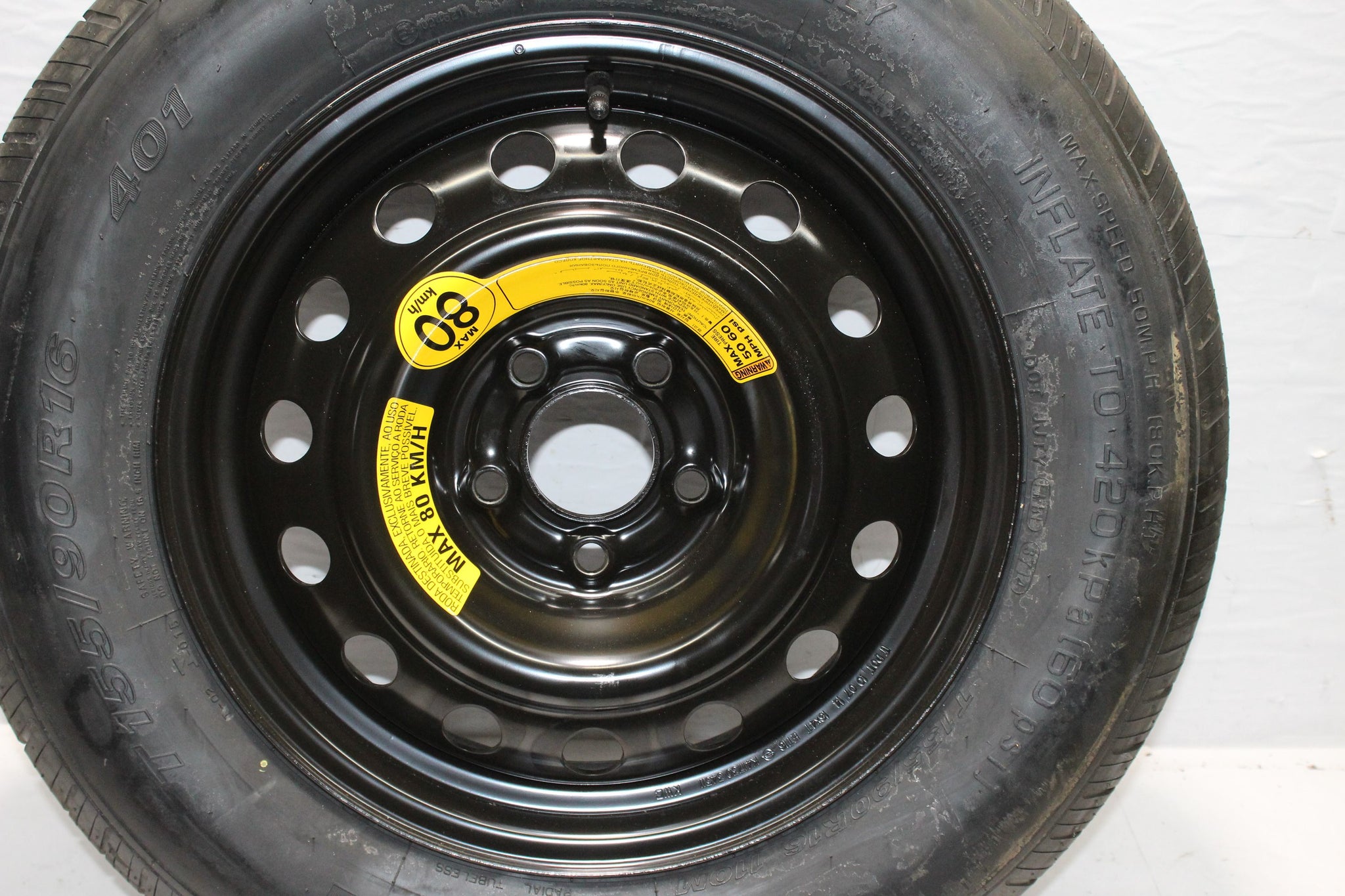 2015 SSANGYONG KORANDO Steel Spare Wheel Tyre T155 / 90  R16