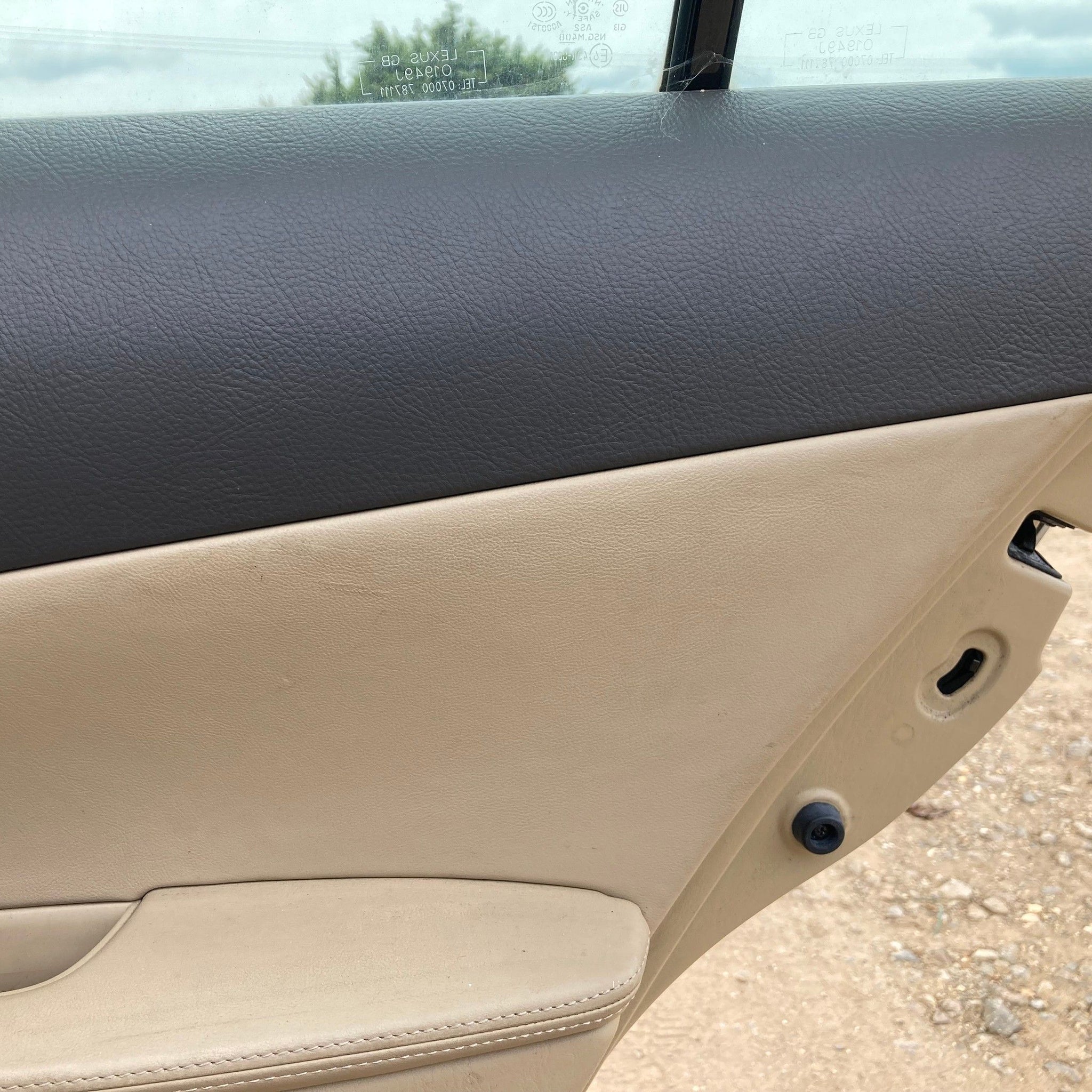 2007 LEXUS GS300 Driver side Rear Complete Door SILVER