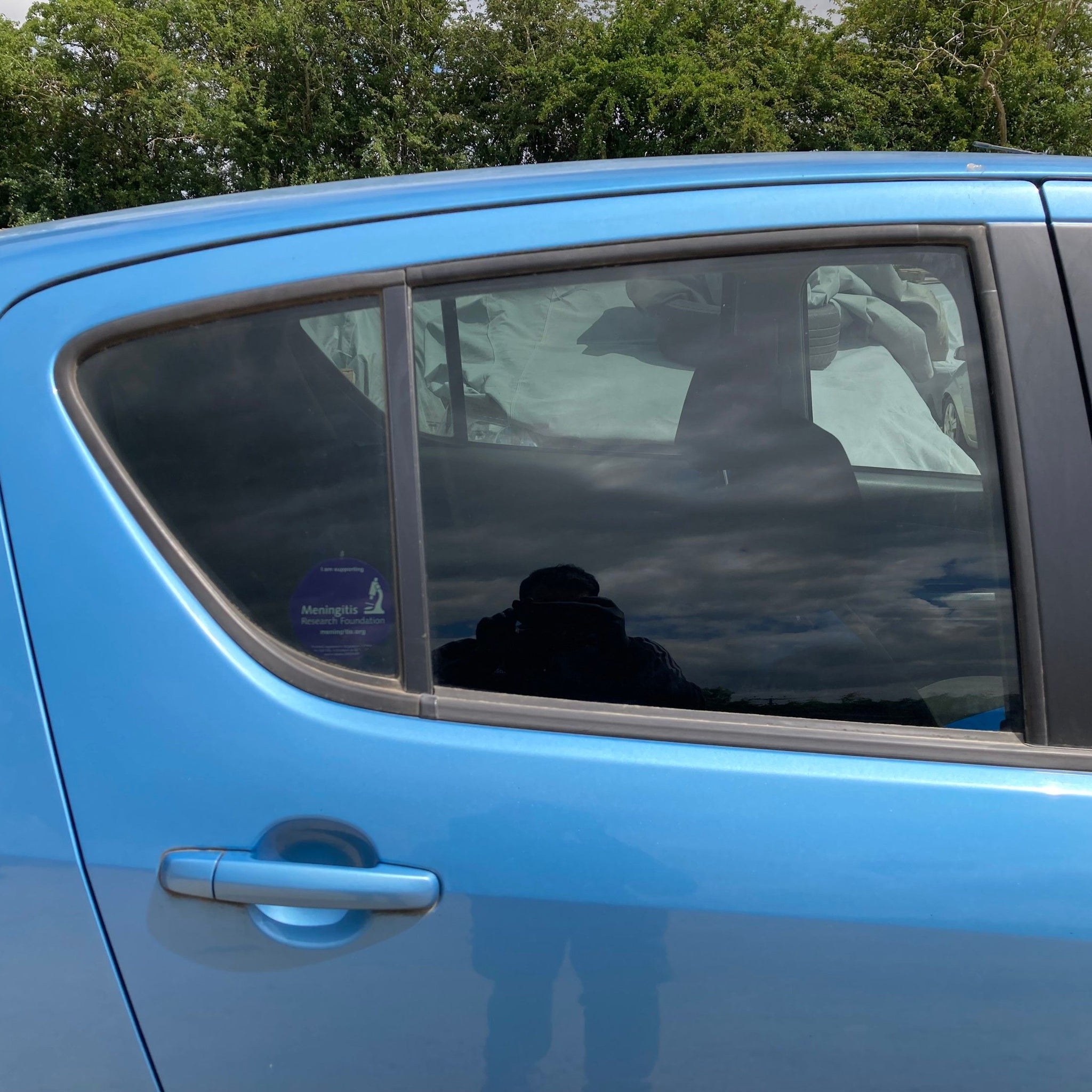 2009 VAUXHALL AGILA B Driver side Rear Complete Door BLUE