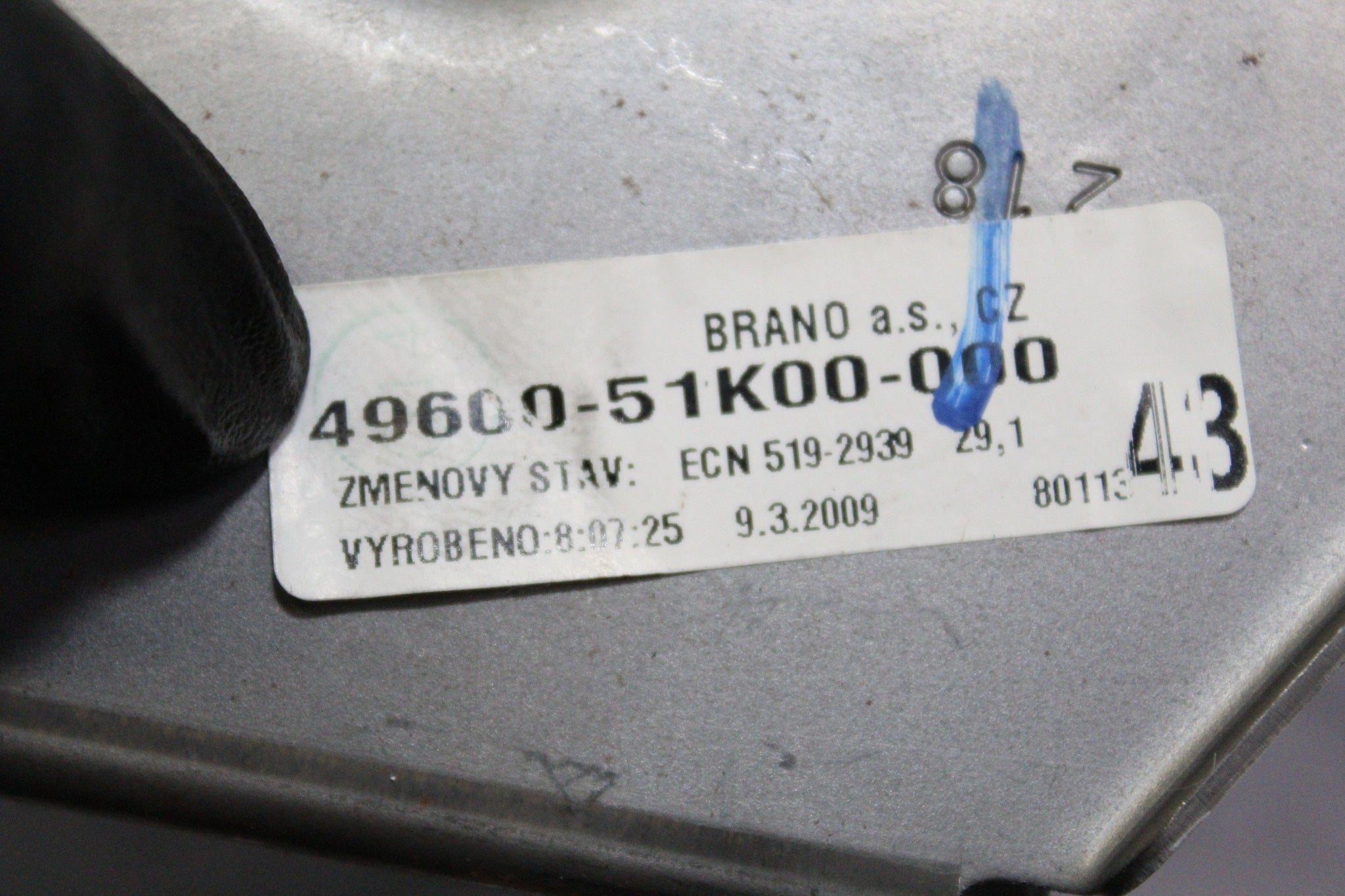 2009 VAUXHALL AGILA B 1.2 Brake Pedal 49600-51K00