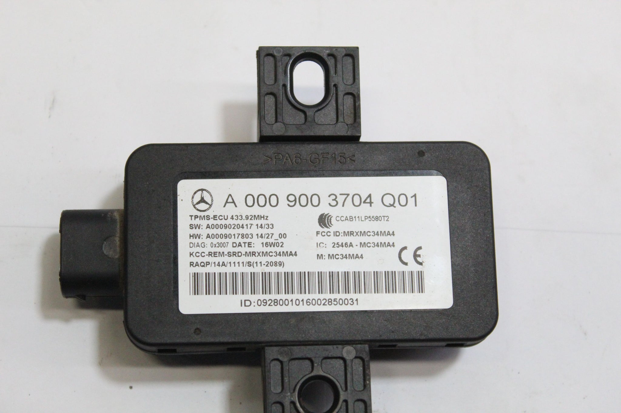 2016 MERCEDES CLS Class W218 C218 Tyre Pressure Control Module A0009003704