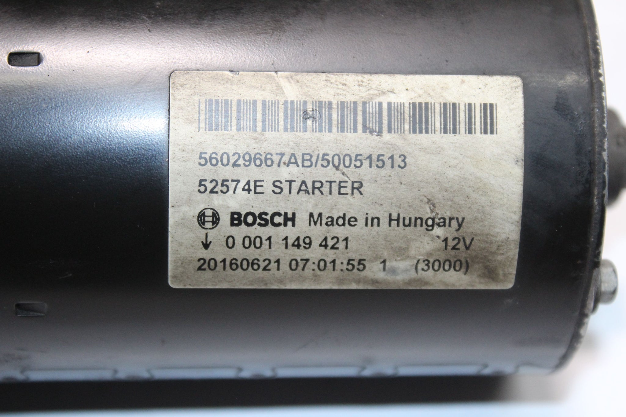 2016 MASERATI GHIBLI 3.0 Diesel Starter Motor 56029667AB