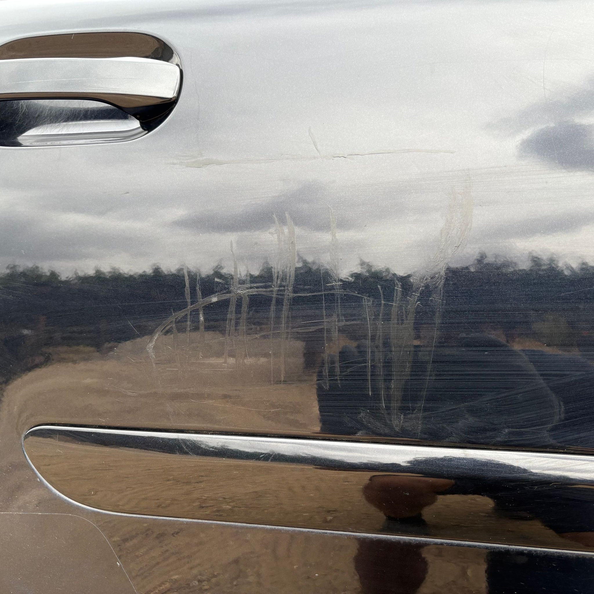 2009 VOLVO XC90 DRIVER SIDE REAR COMPLETE DOOR 452-26 BLACK
