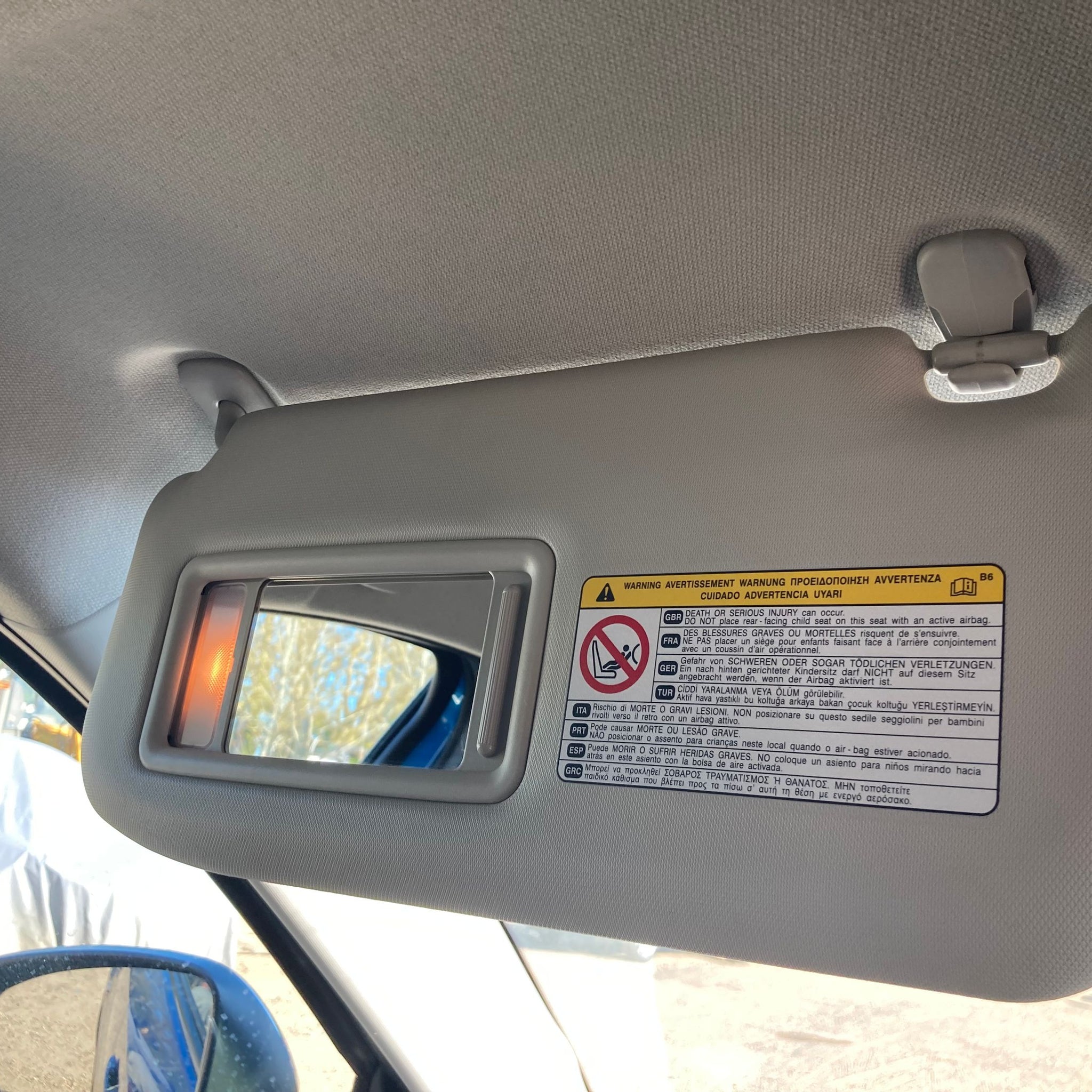 2013 MAZDA CX-5 LEFT SIDE SUN VISOR