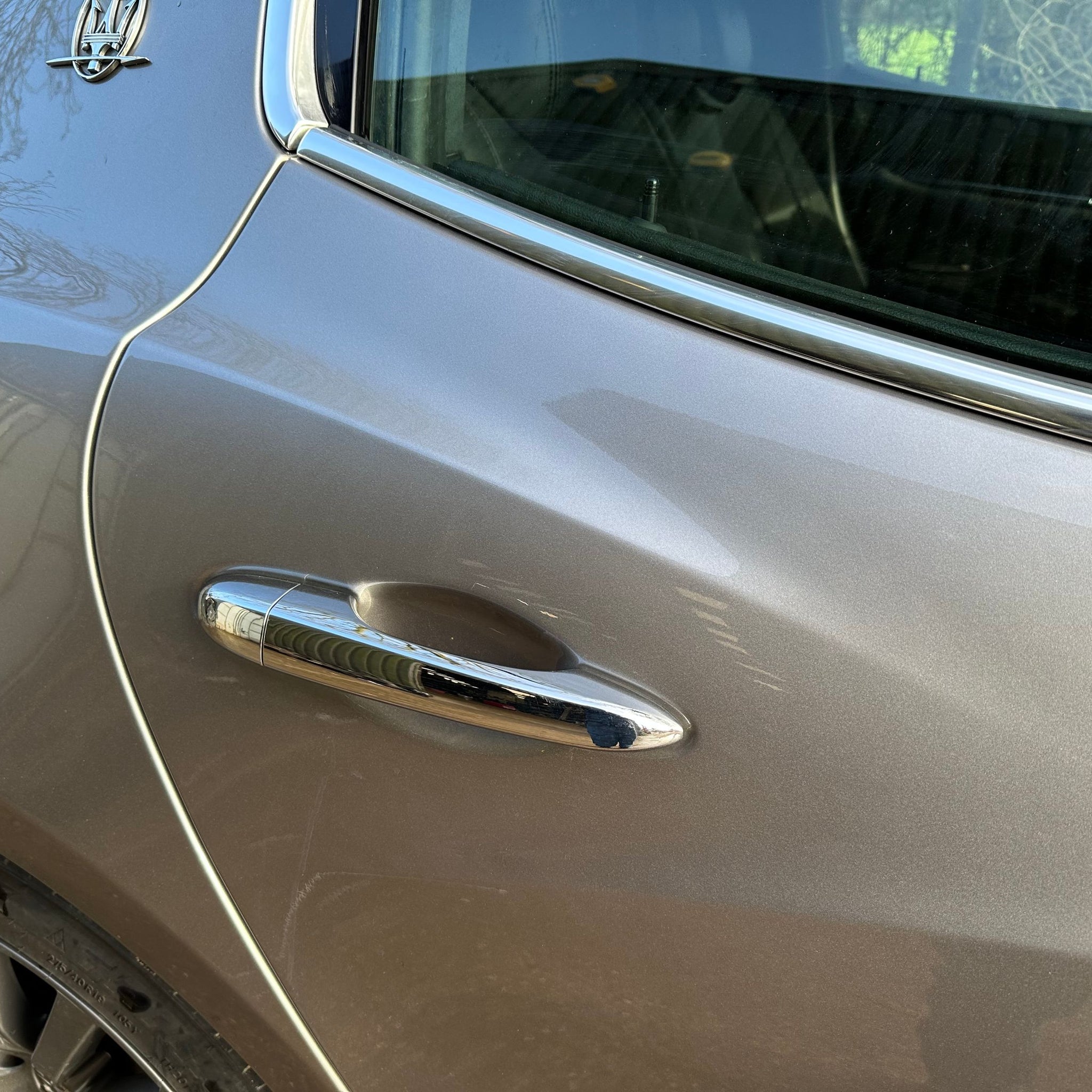 2017 MASERATI GHIBLI DRIVER SIDE REAR COMPLETE DOOR